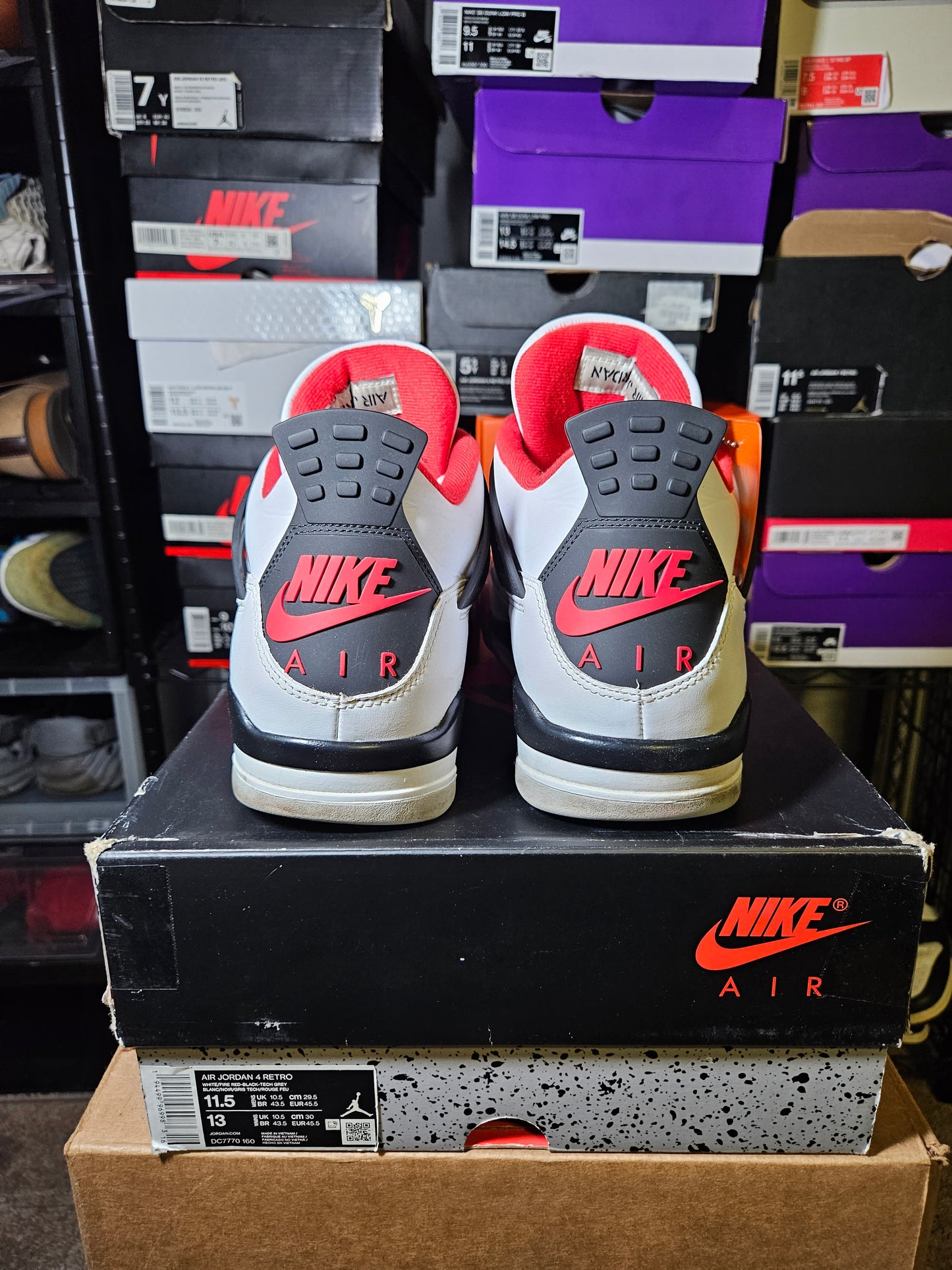 Size 11.5 - Jordan 4 Retro Fire Red