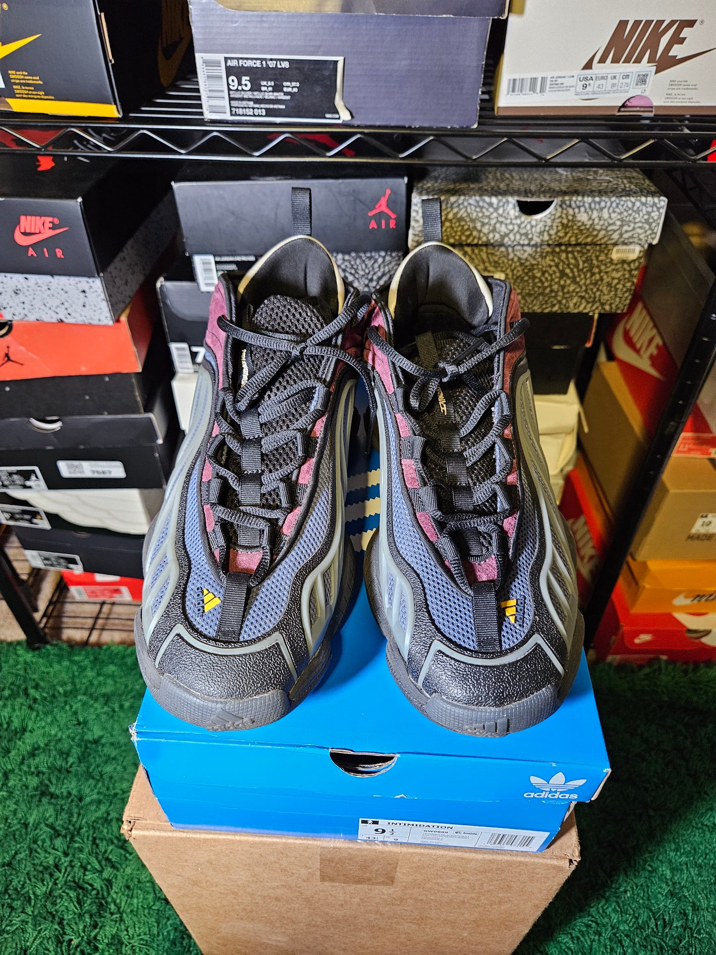 Size 9.5 - adidas Packer Shoes x Intimidation Tech Ink