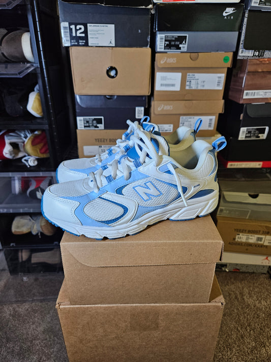 Size 8 - New Balance 408 White UNC Blue