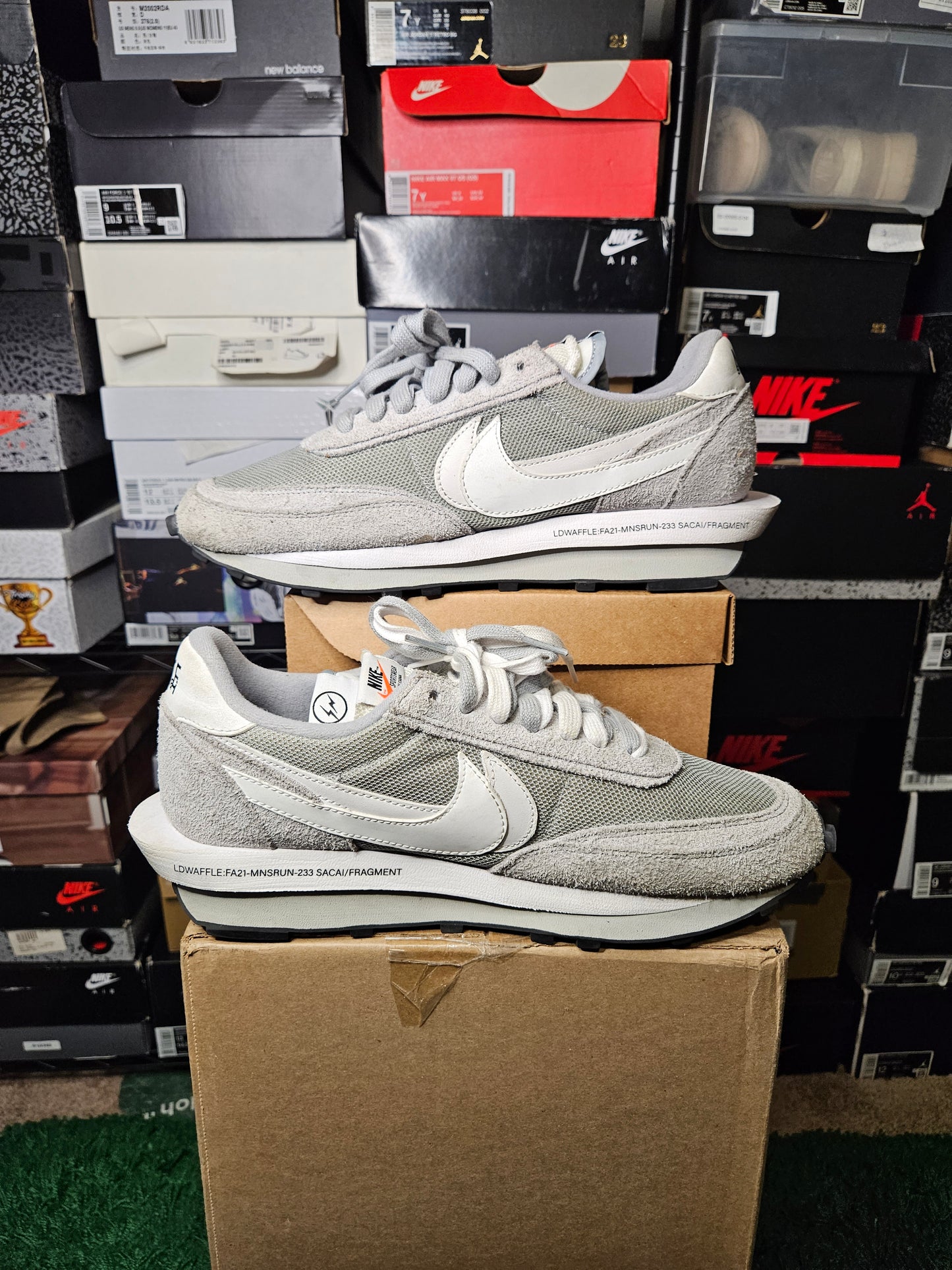 Size 11 - Sacai Gray  LDV Waffle x Fragment