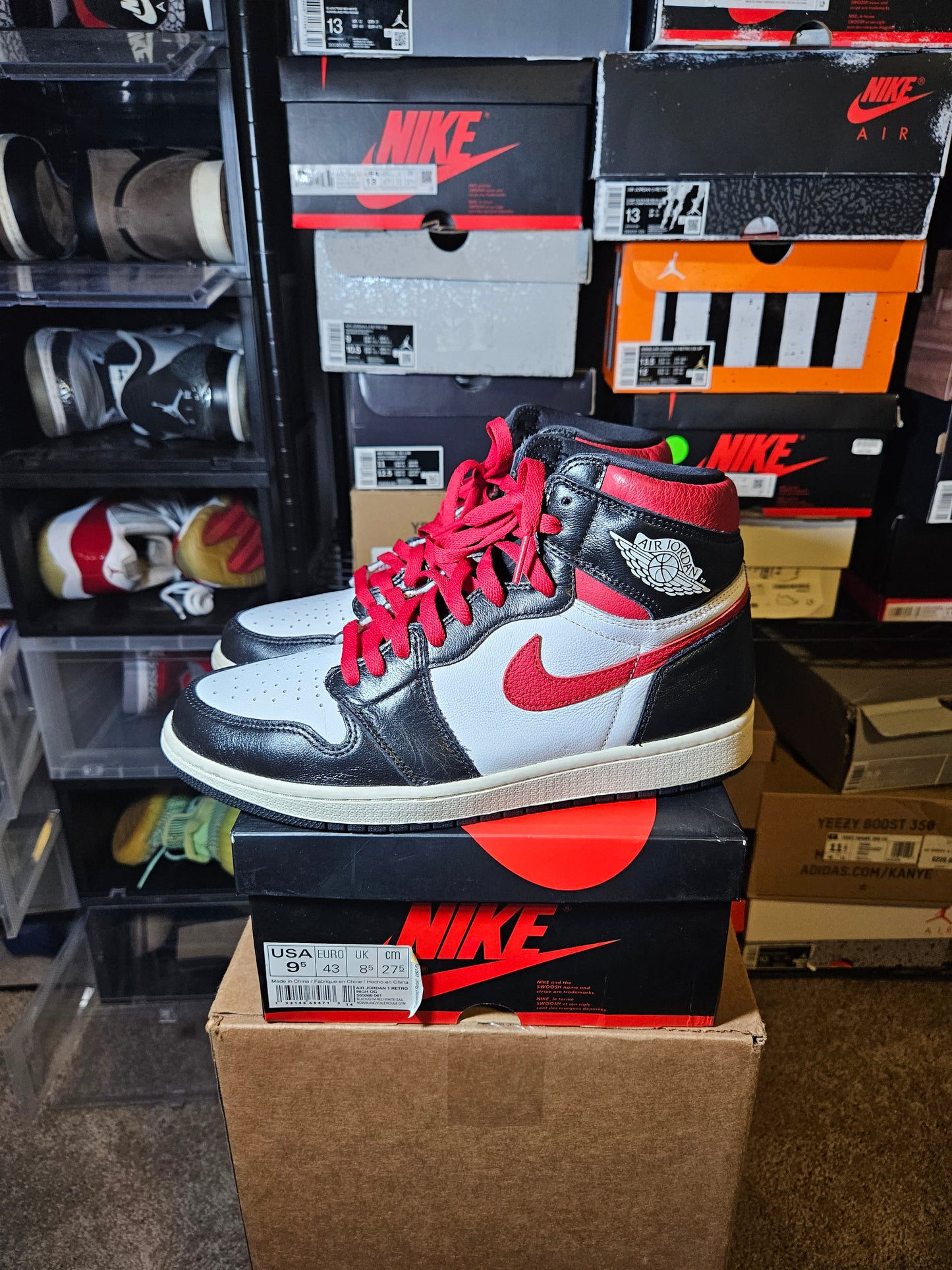 Size 9.5 - AJ 1 Retro High OG Gym Red 2019