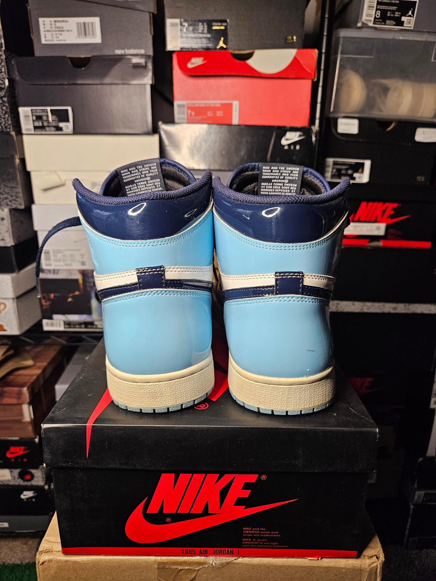Size 12W/10.5M - AJ 1 Retro OG High Blue Chill