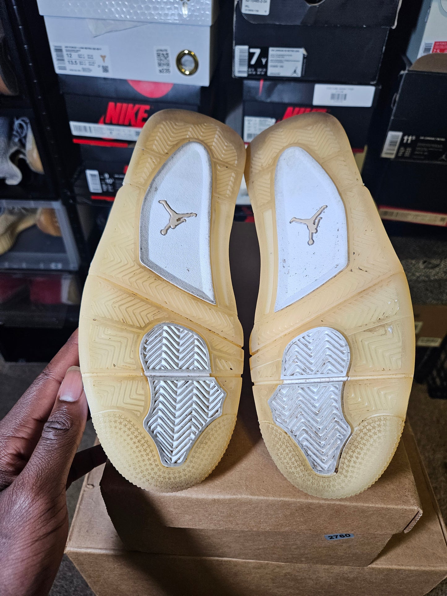 Size 9.5W/8M - AJ 4 Retro Shimmer