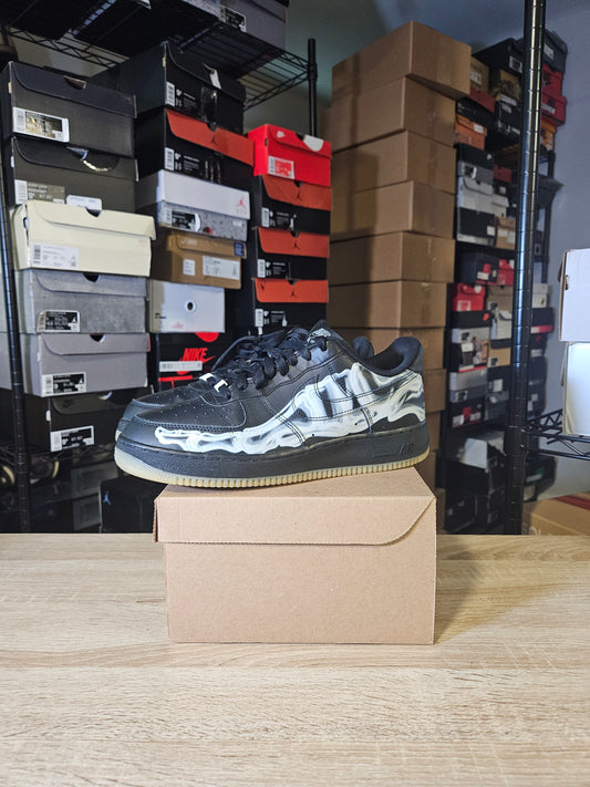 Size 10.5 - Air Force 1 '07 QS Black Skeleton