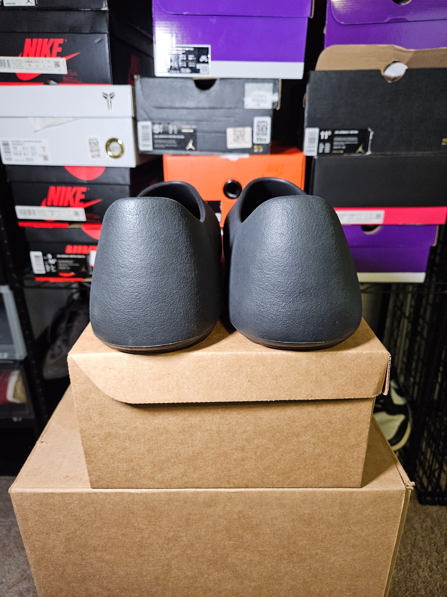 Size 14 - YZY SL-01 Men’s Black SLIPPERS