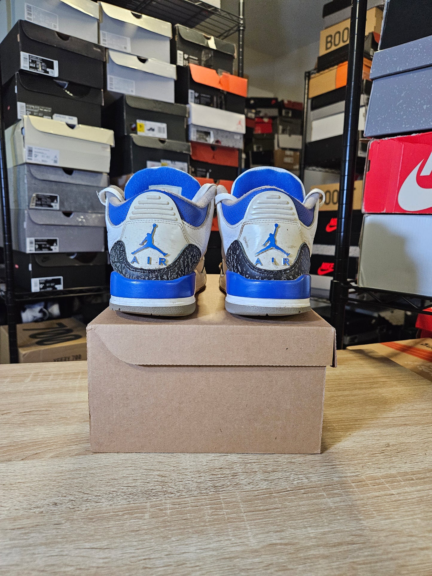 Size 8.5 - AJ 3 Retro Mid Racer Blue