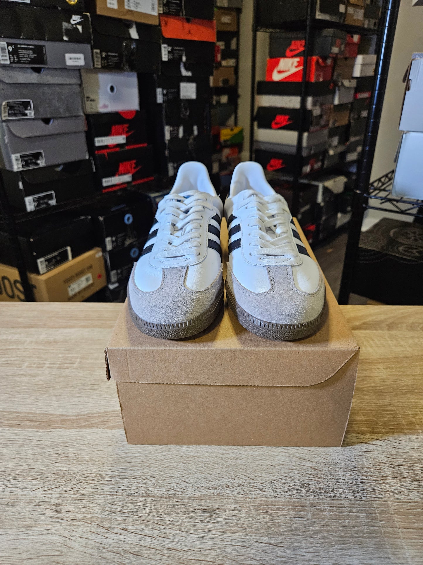 Size 10.5 -  Samba OG Low White Black Gum