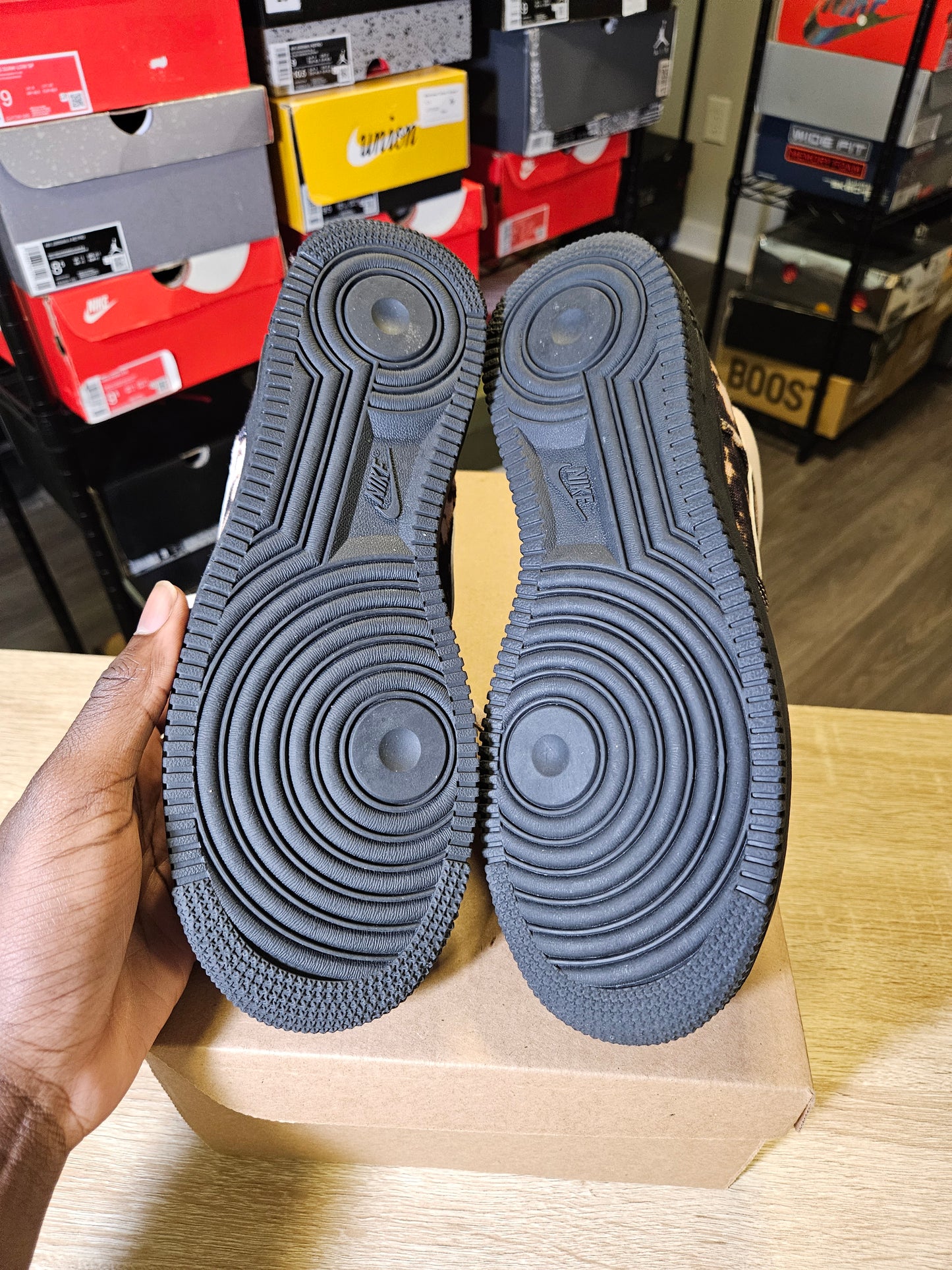 Size 8.5 - AF1 High Acid Wash Print