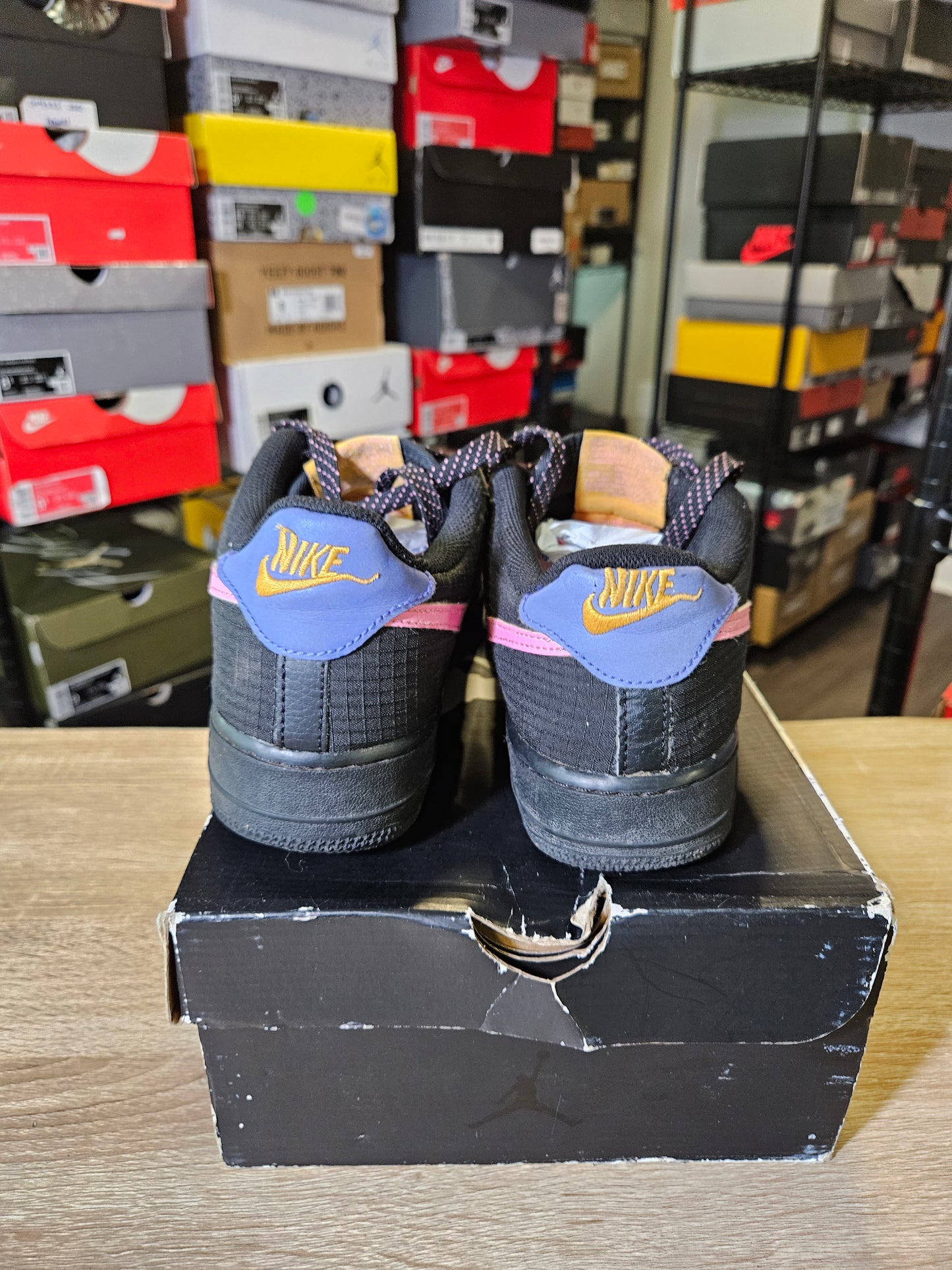 Size 6.5 -  Air Force 1 Low Black ACG