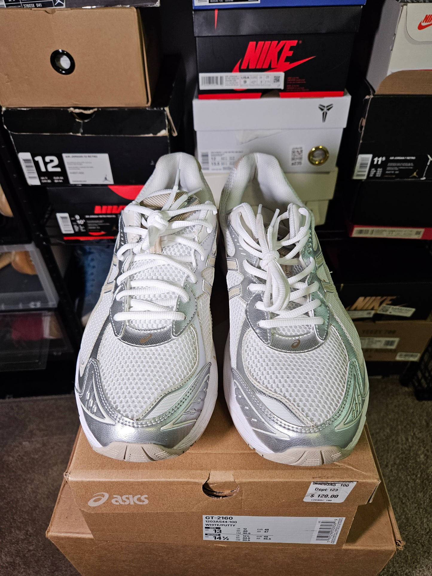Size 13 - ASICS Gel 1130 Cream White Putty