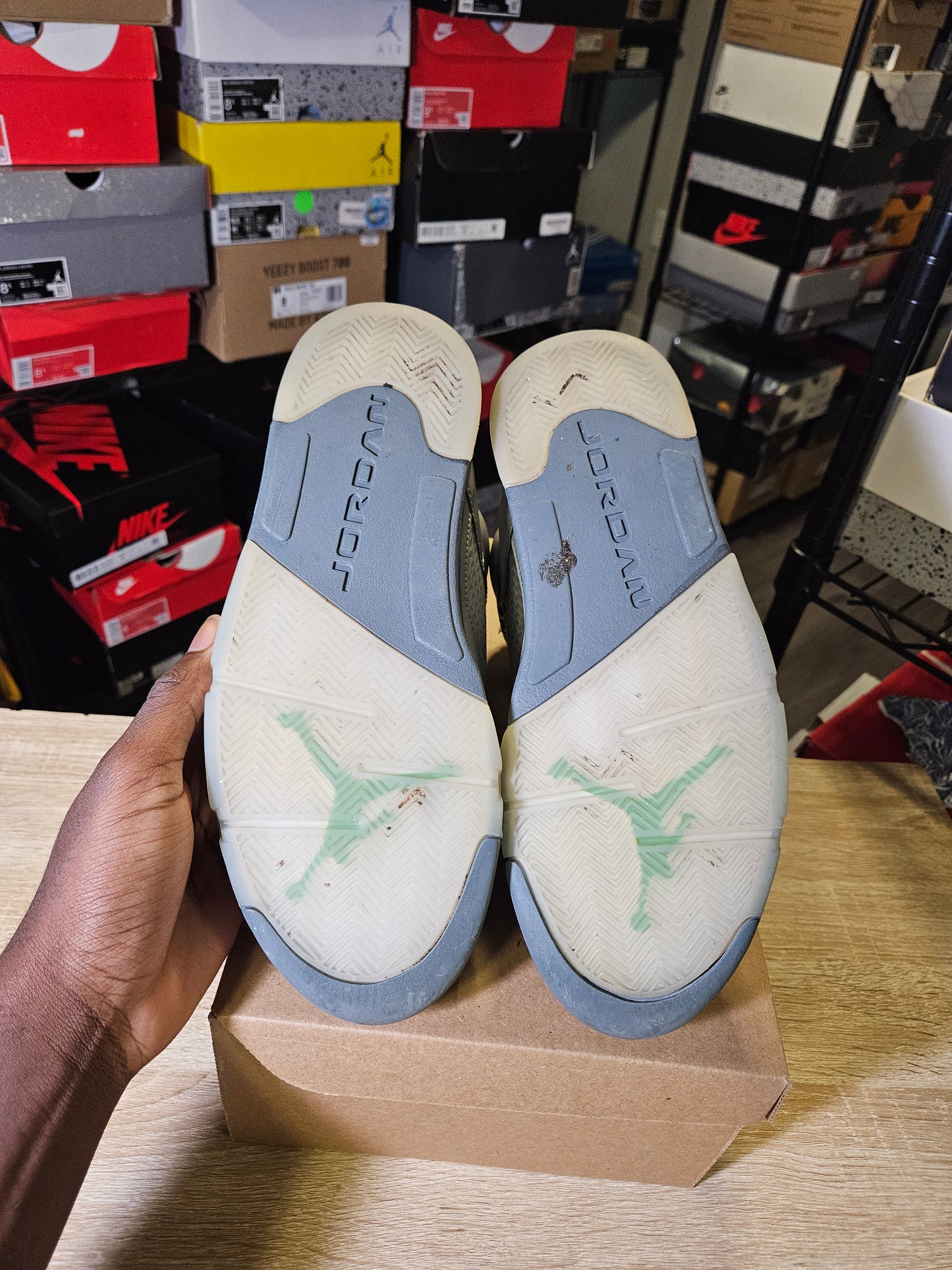 Size 9.5 - AJ 5 Retro Green Bean