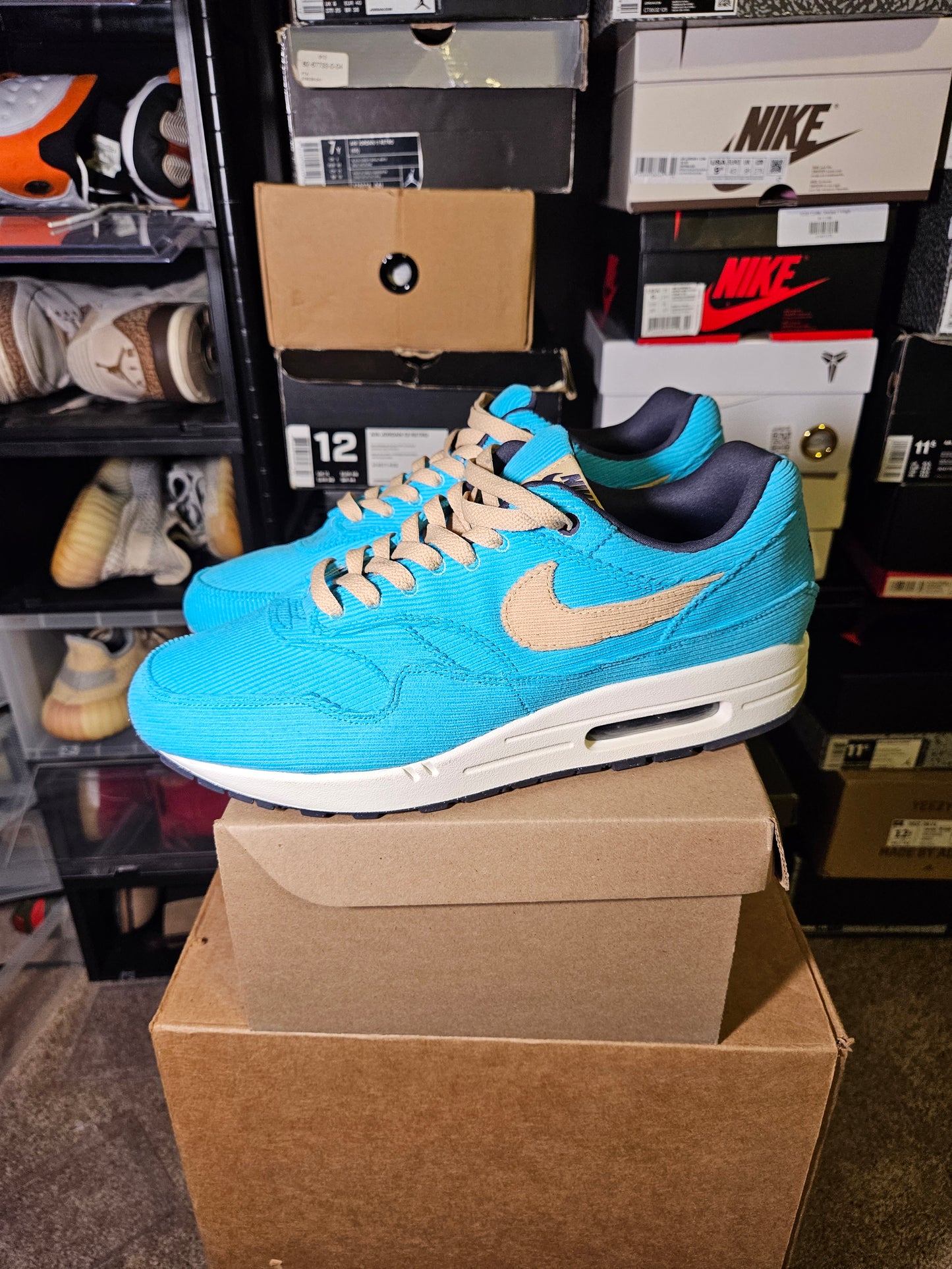 Size 12 - Air Max 1 Premium Baltic Blue Corduroy