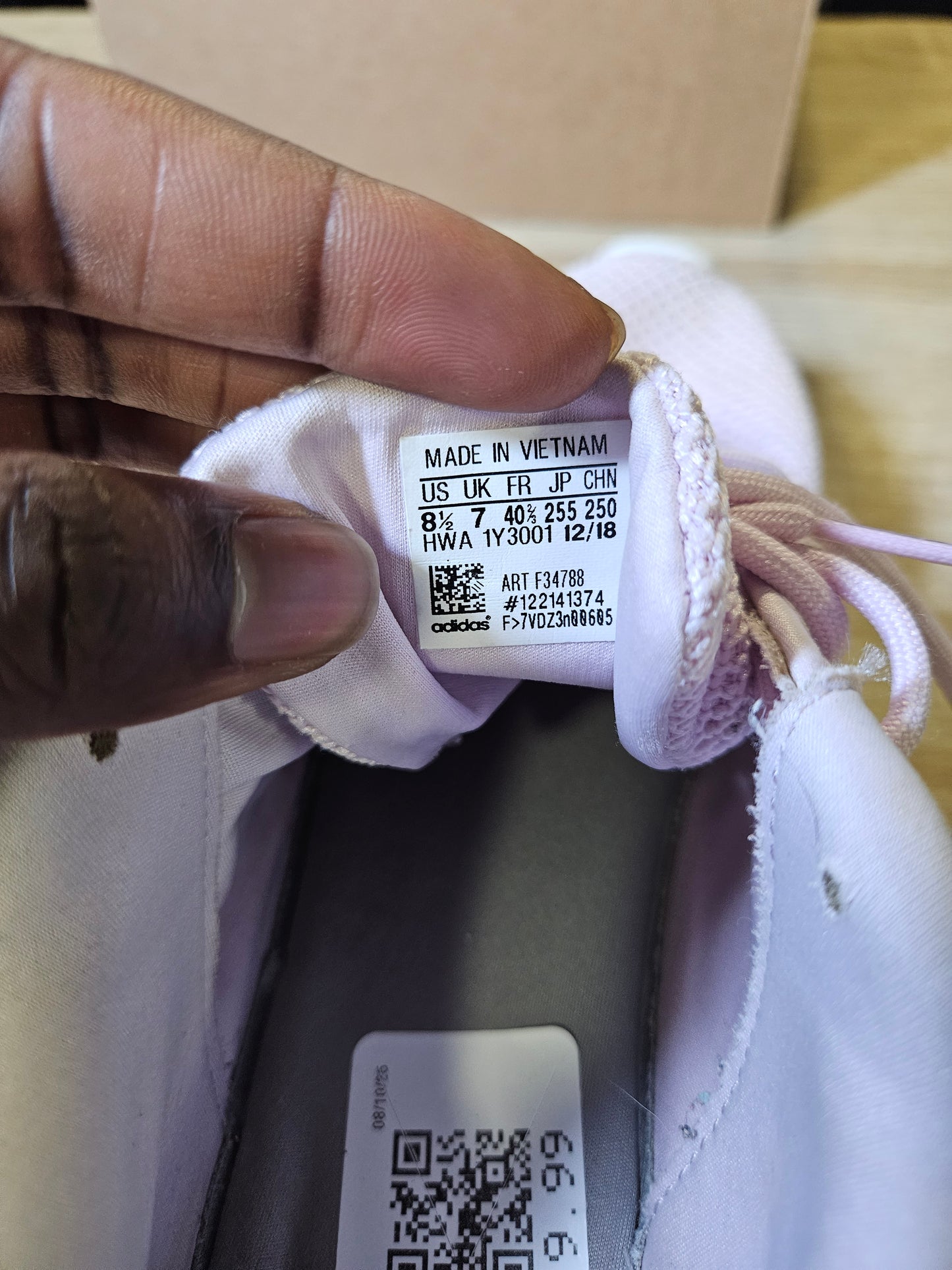 Size 8.5W - adidas Pink