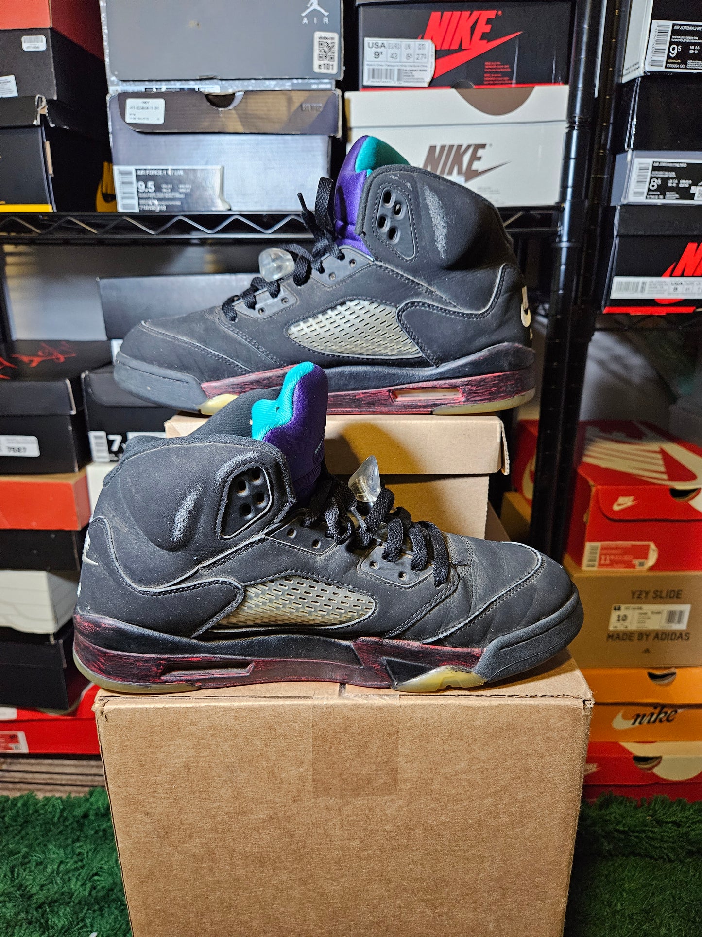 Size 10.5 - AJ 5 Retro Top 3 Black 2020