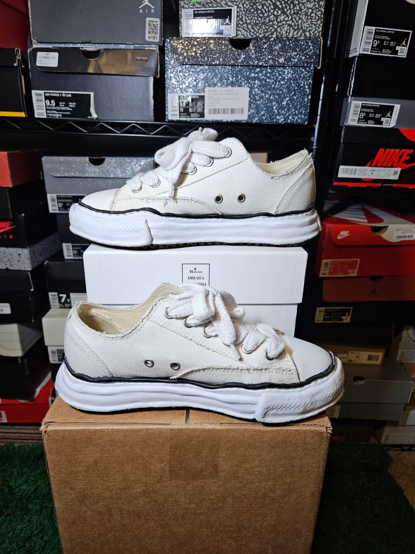 Size 41 EU - Maison Mihara Yasuhiro Peterson OG Sole Canvas Low White A01FW02