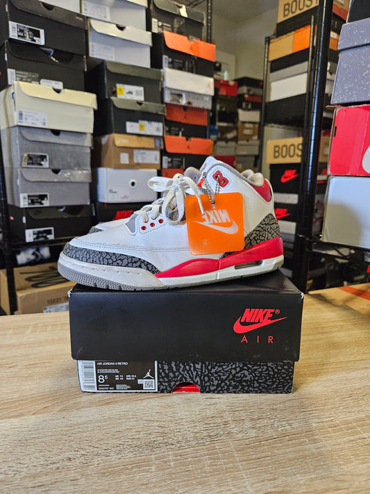 Size 8.5 - AJ 3 Retro Mid Fire Red