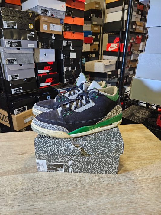Size 13 - AJ 3 Retro Mid Pine Green