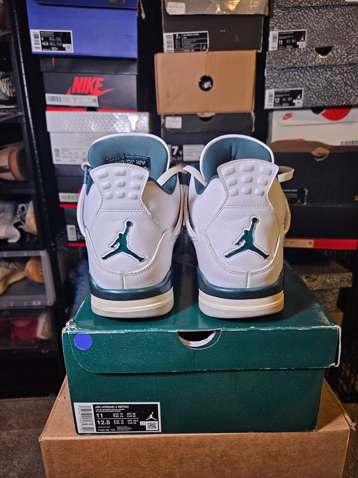 Size 11 - AJ 4 Retro Oxidized Green