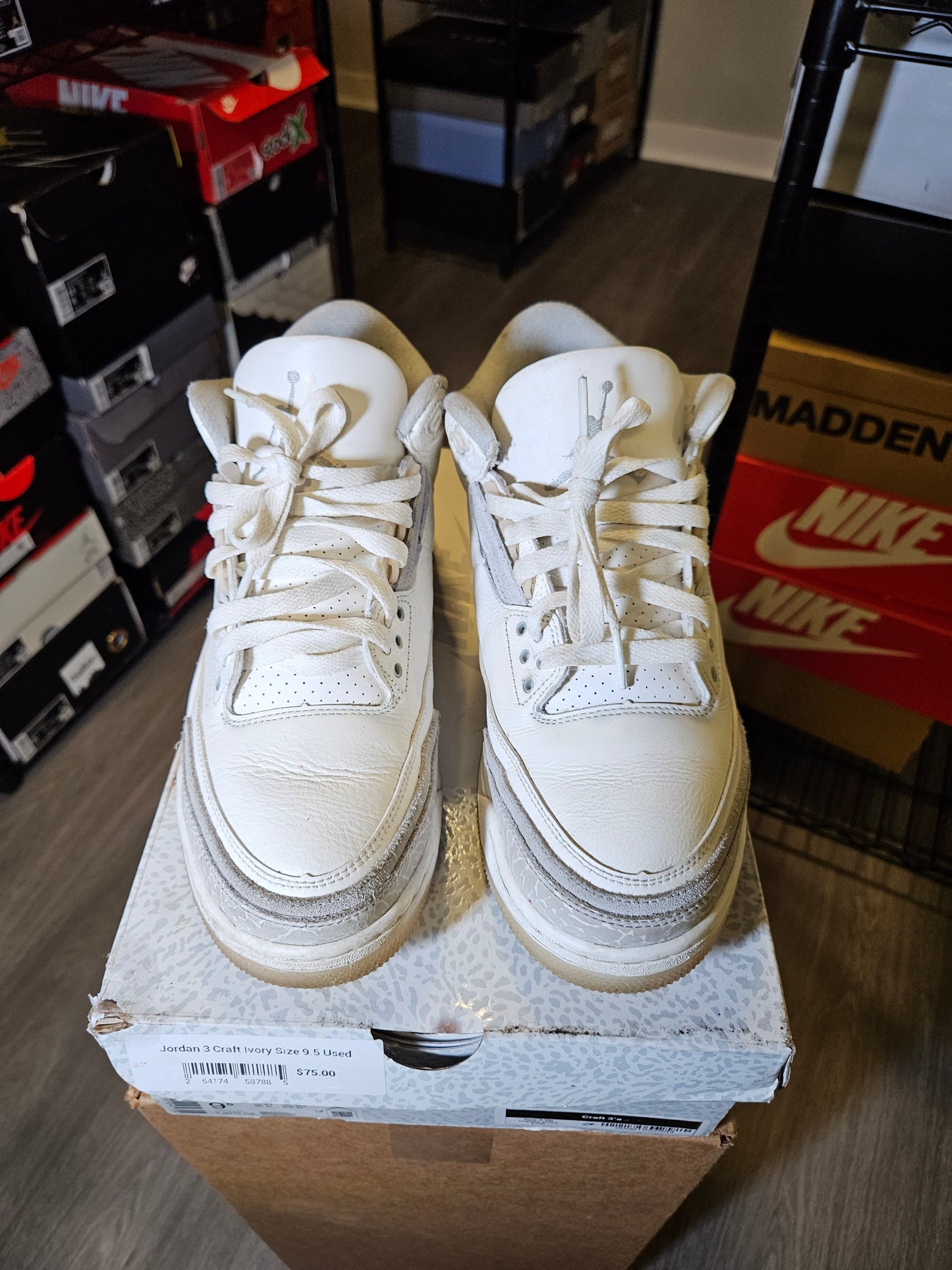 Size 9.5 - AJ 3 Retro SE Craft Ivory