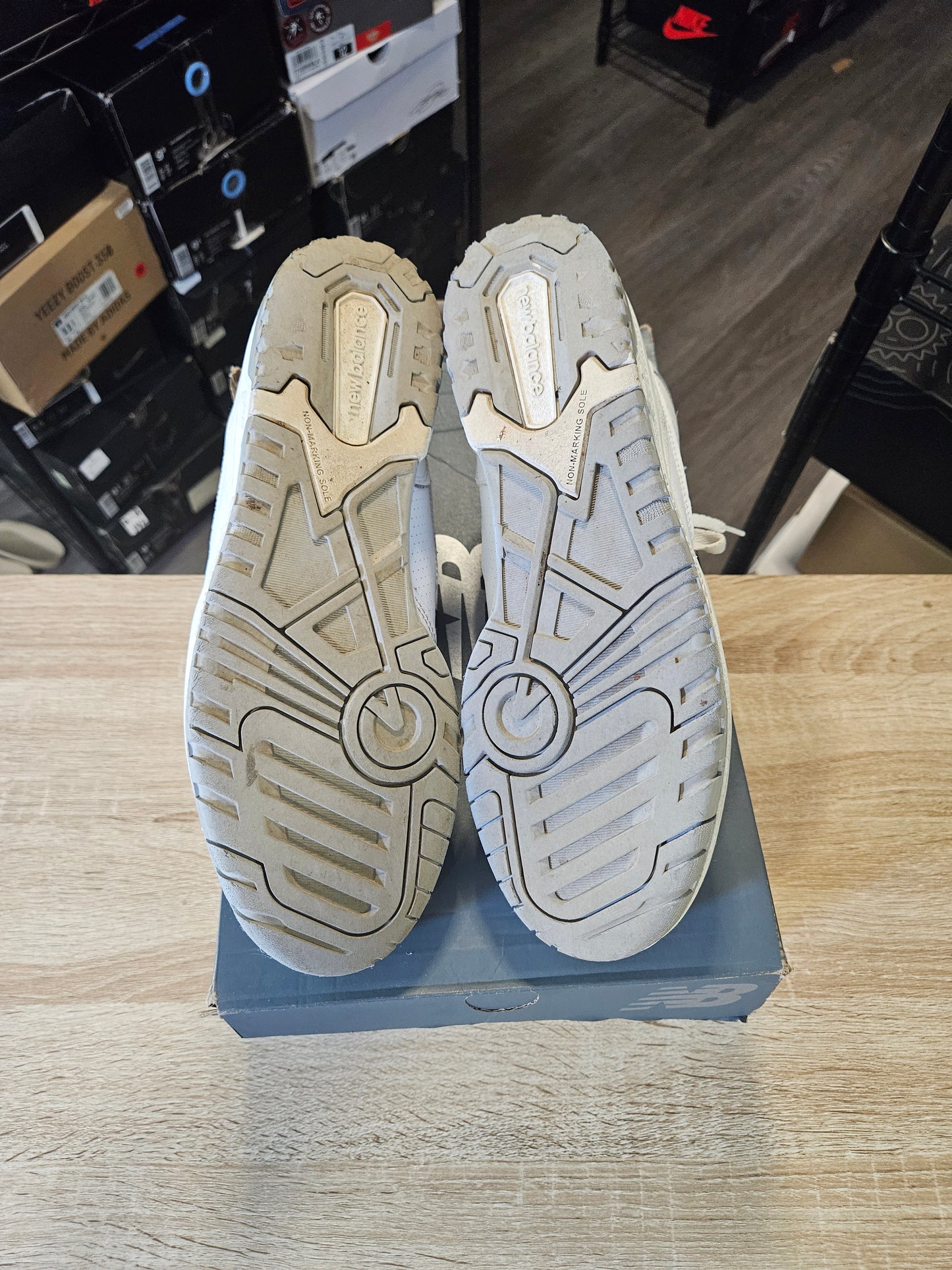 Size 10.5 - NB 550 White Grey