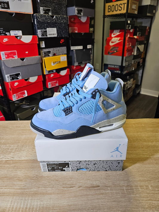 Size 8.5 - AJ 4 Retro Mid University Blue