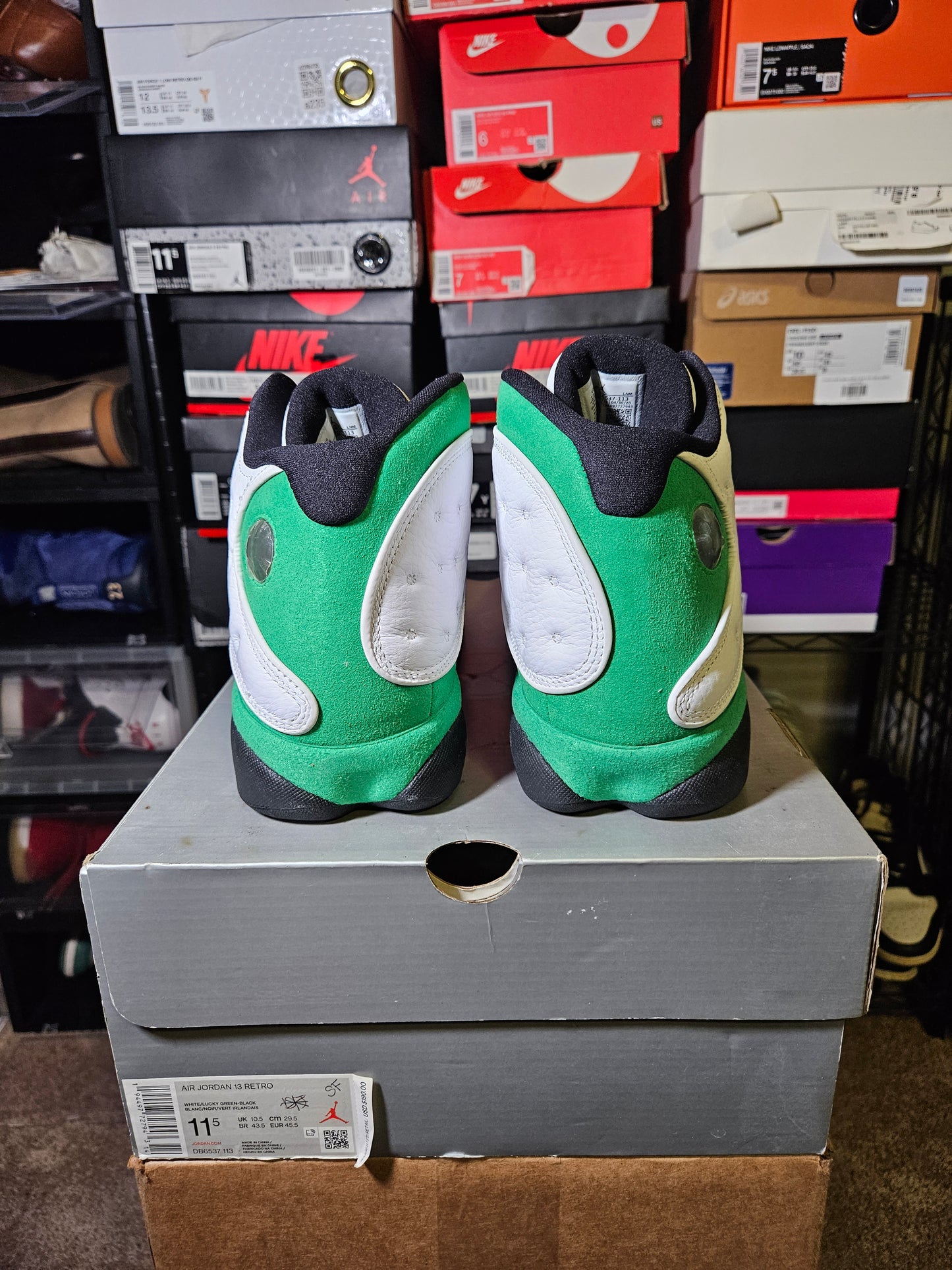 Size 11.5 - AJ 13 Retro Lucky Green
