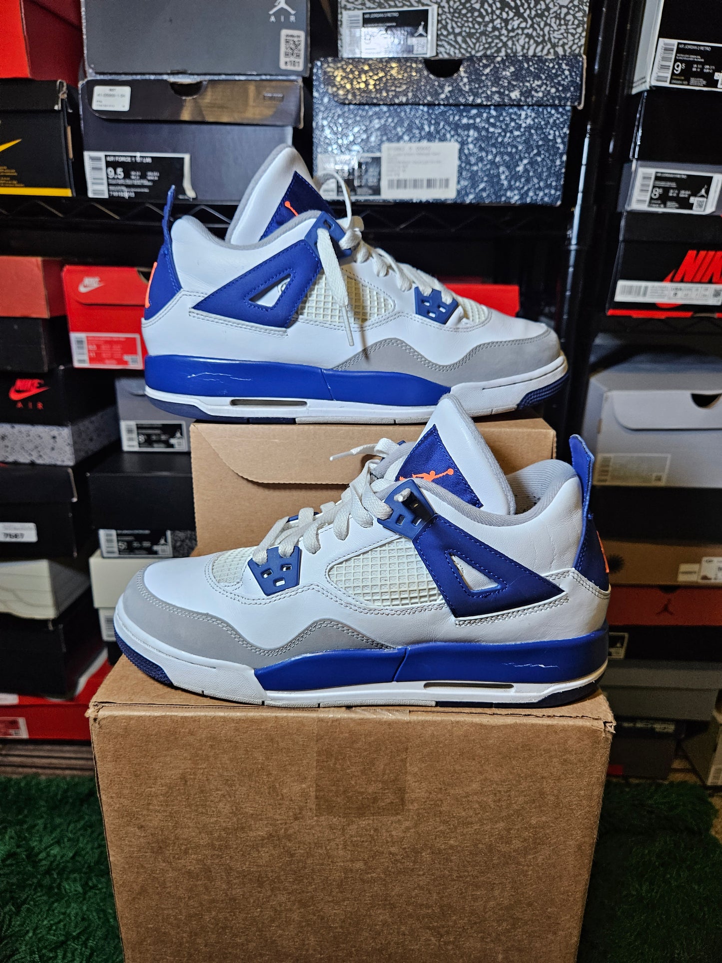 Size 8.5Y - AJ 4 Low Deep Royal Blue