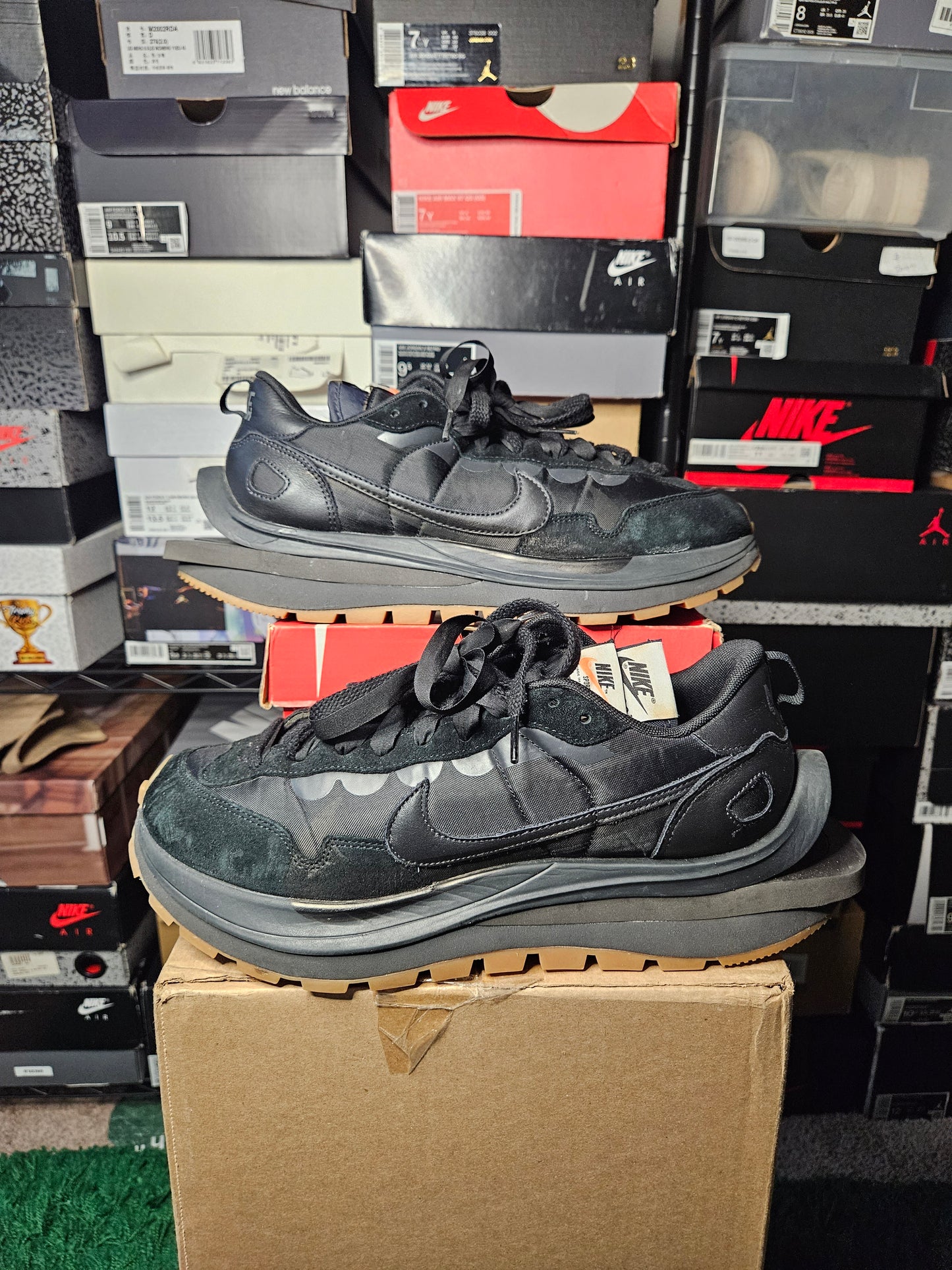 Size 11 - VaporWaffle x Sacai Black