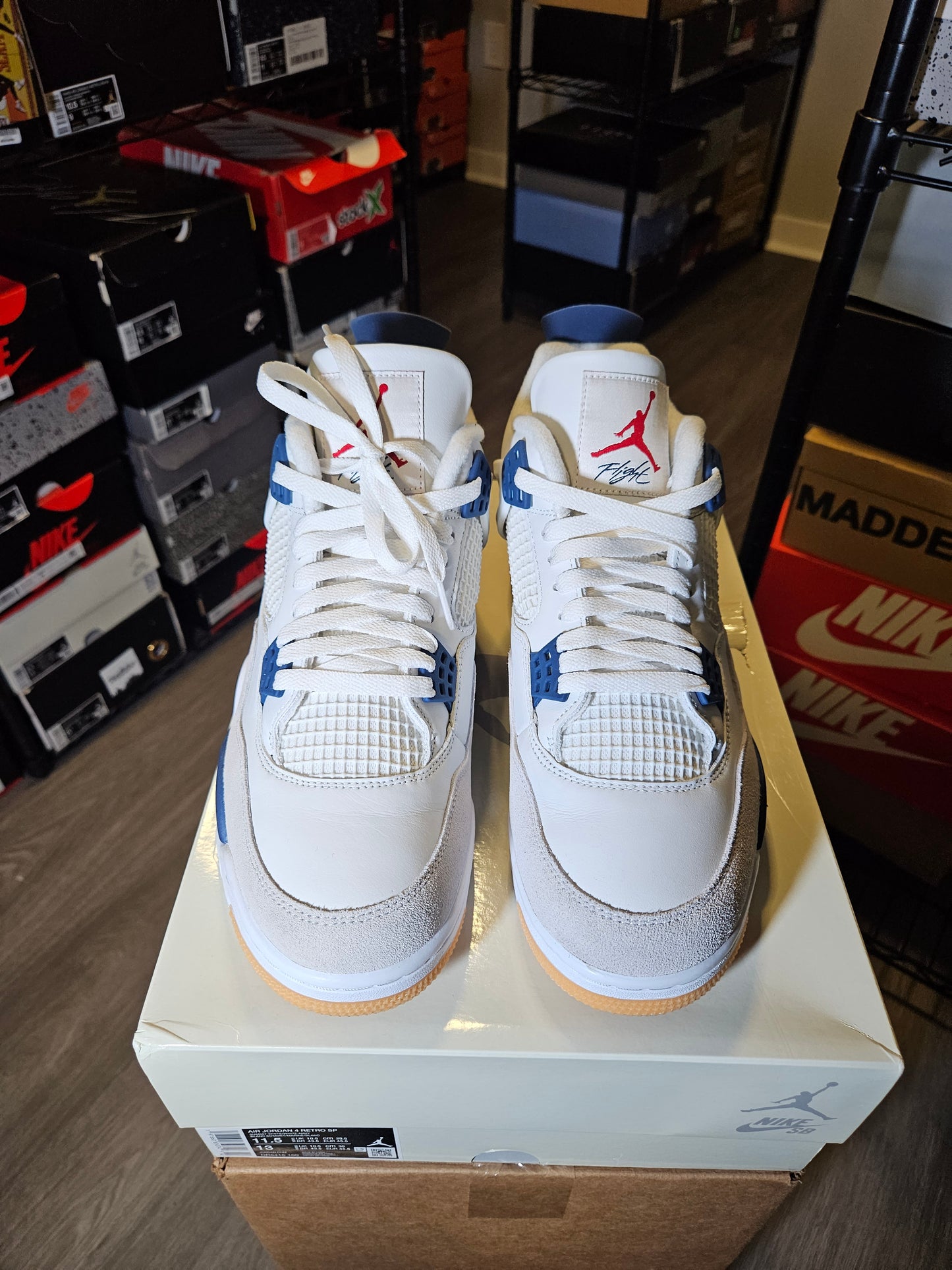 Size 11.5 - SB x AJ 4 Retro SP Navy