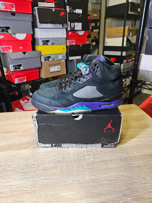 Size 8.5 - AJ 5 Retro Black Grape
