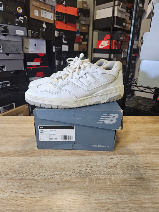 Size 10.5 - NB 550 White Grey