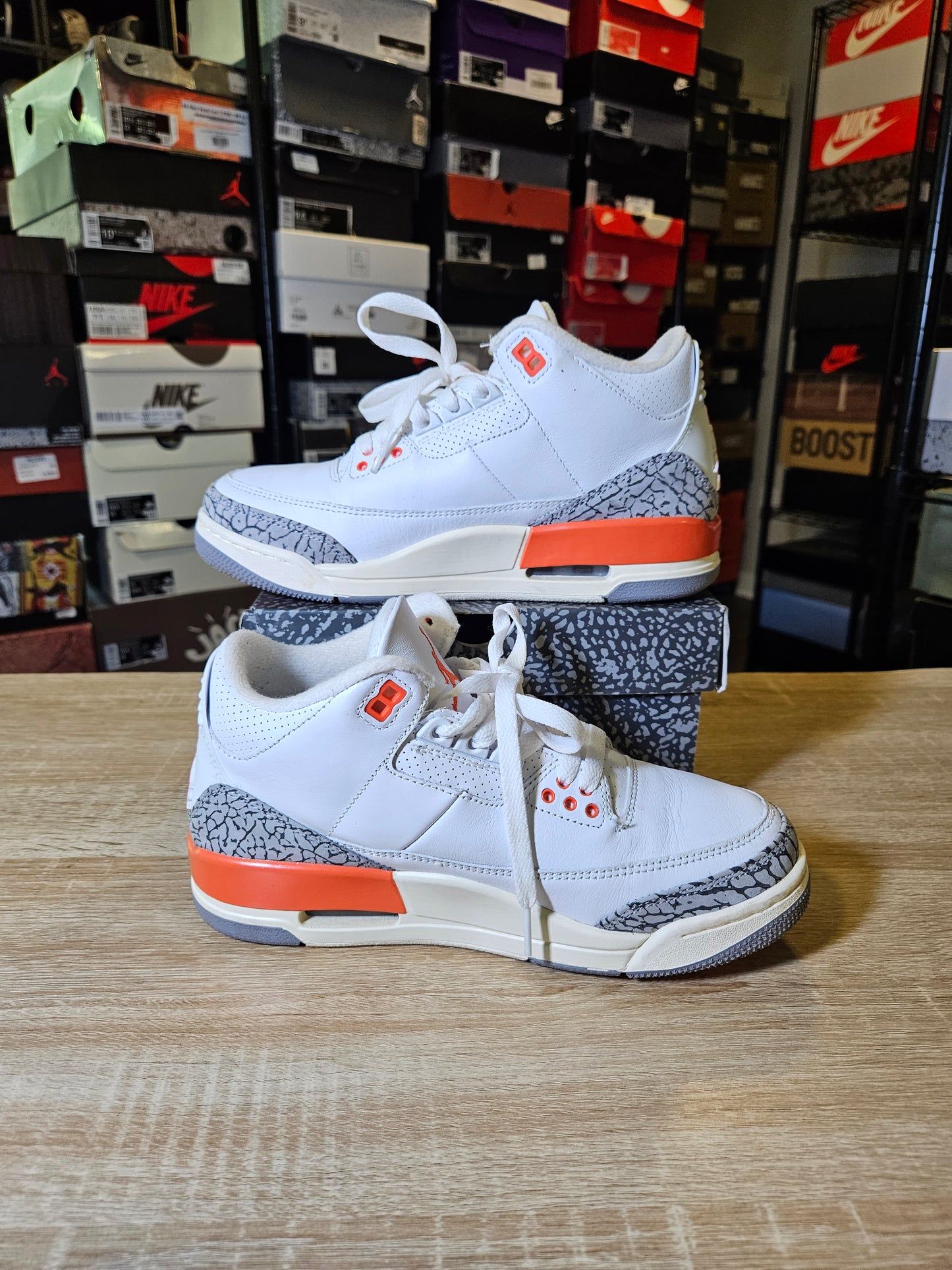 Size 7.5W/6M - AJ 3 Retro Georgia Peach