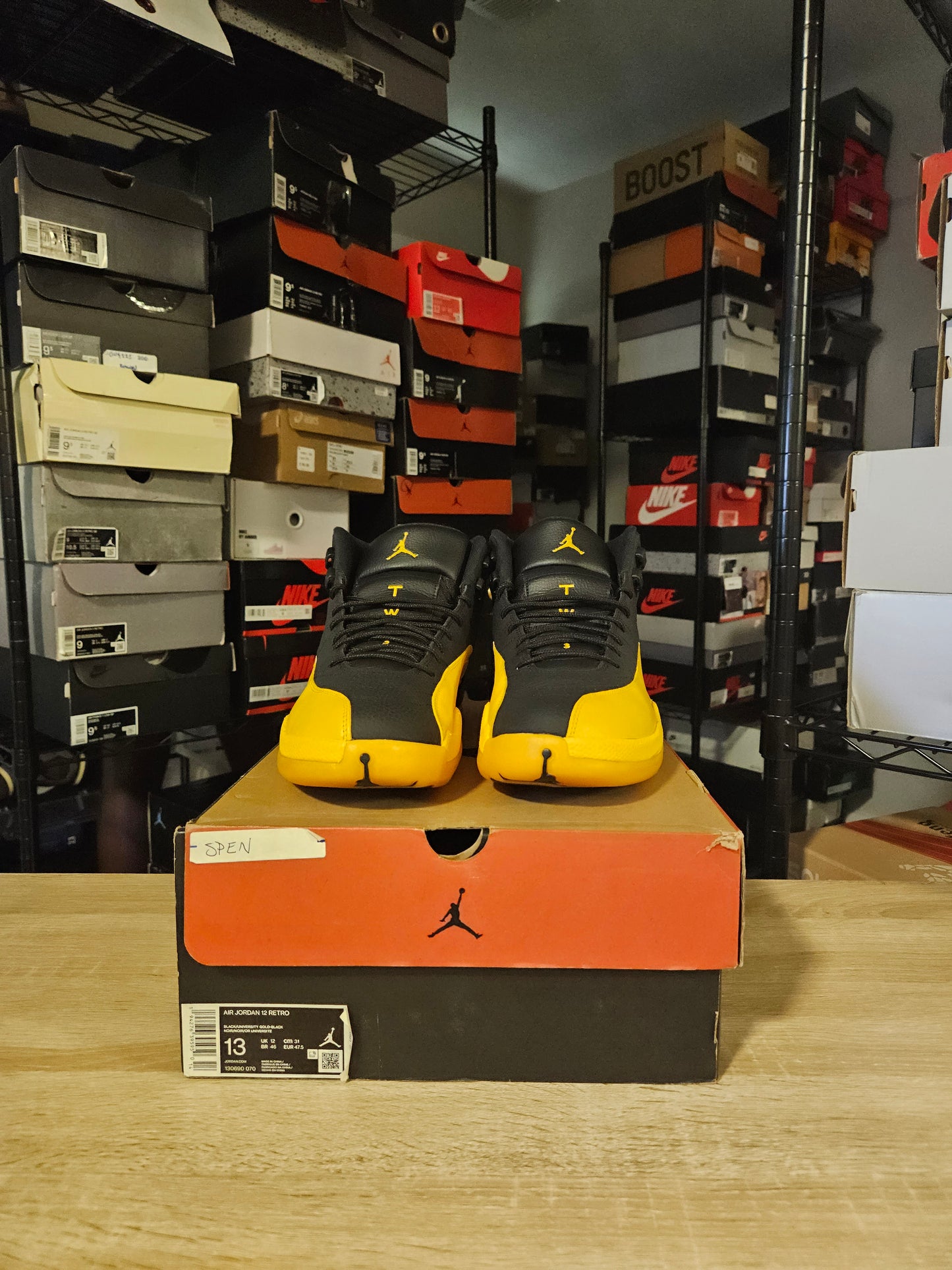 Size 13 - Jordan 12 Retro University Gold 2020