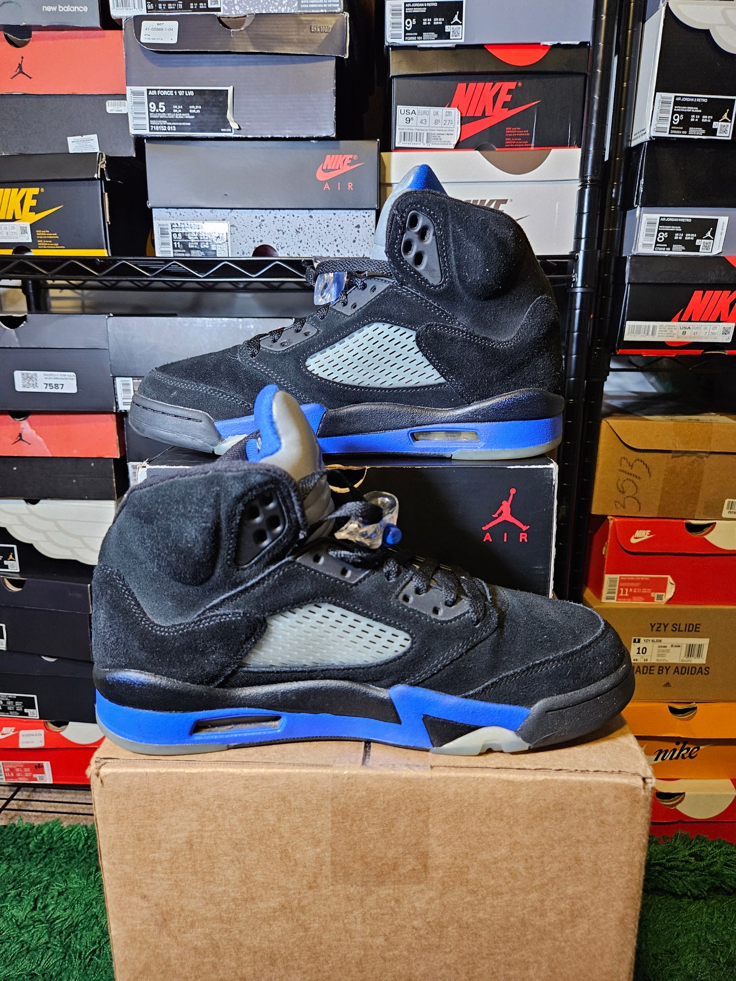 Size 9 - Jordan 5 Retro Mid Racer Blue