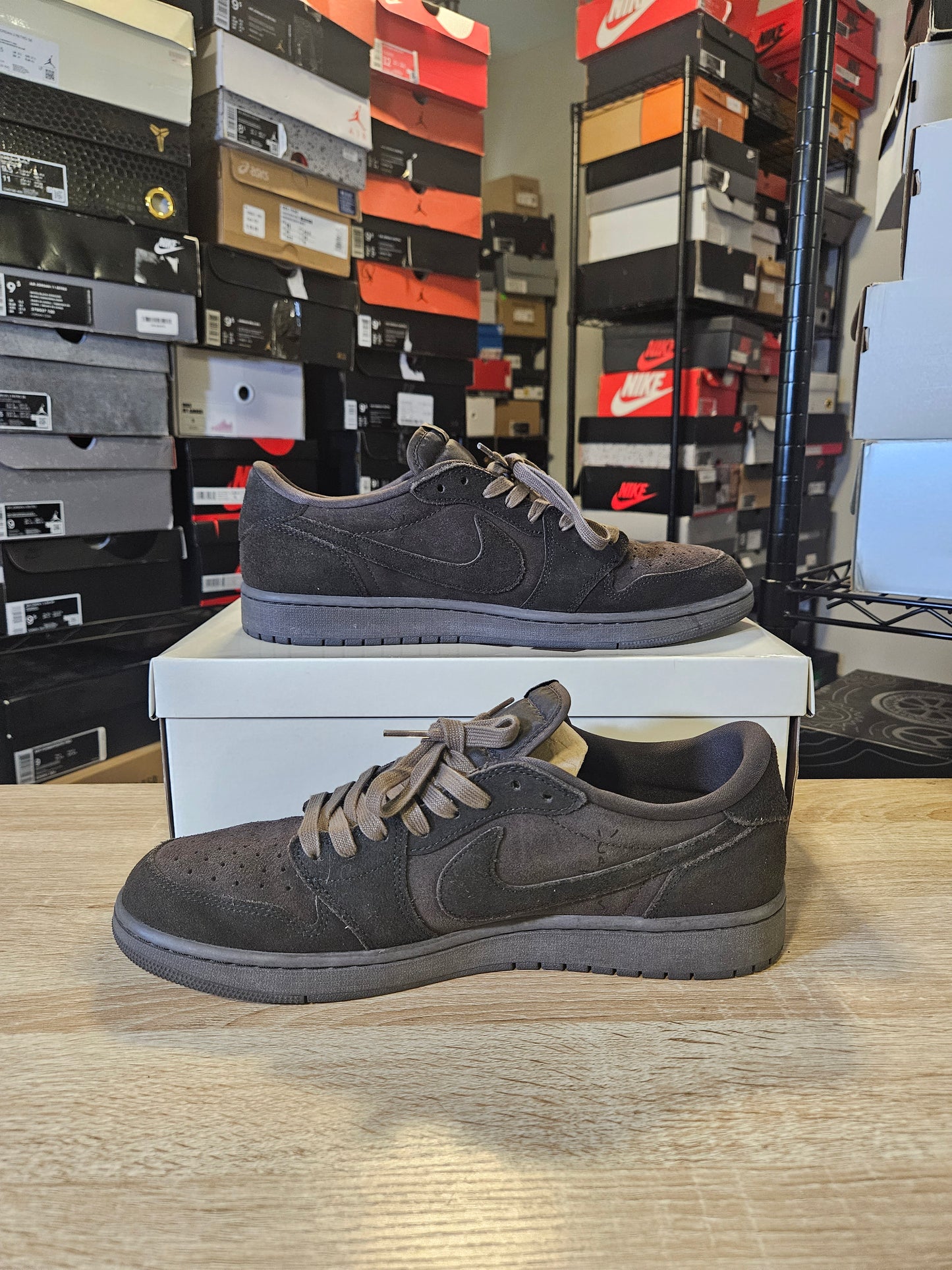 Size 12 - Travis Scott x AJ 1 Retro OG SP Low Velvet Brown
