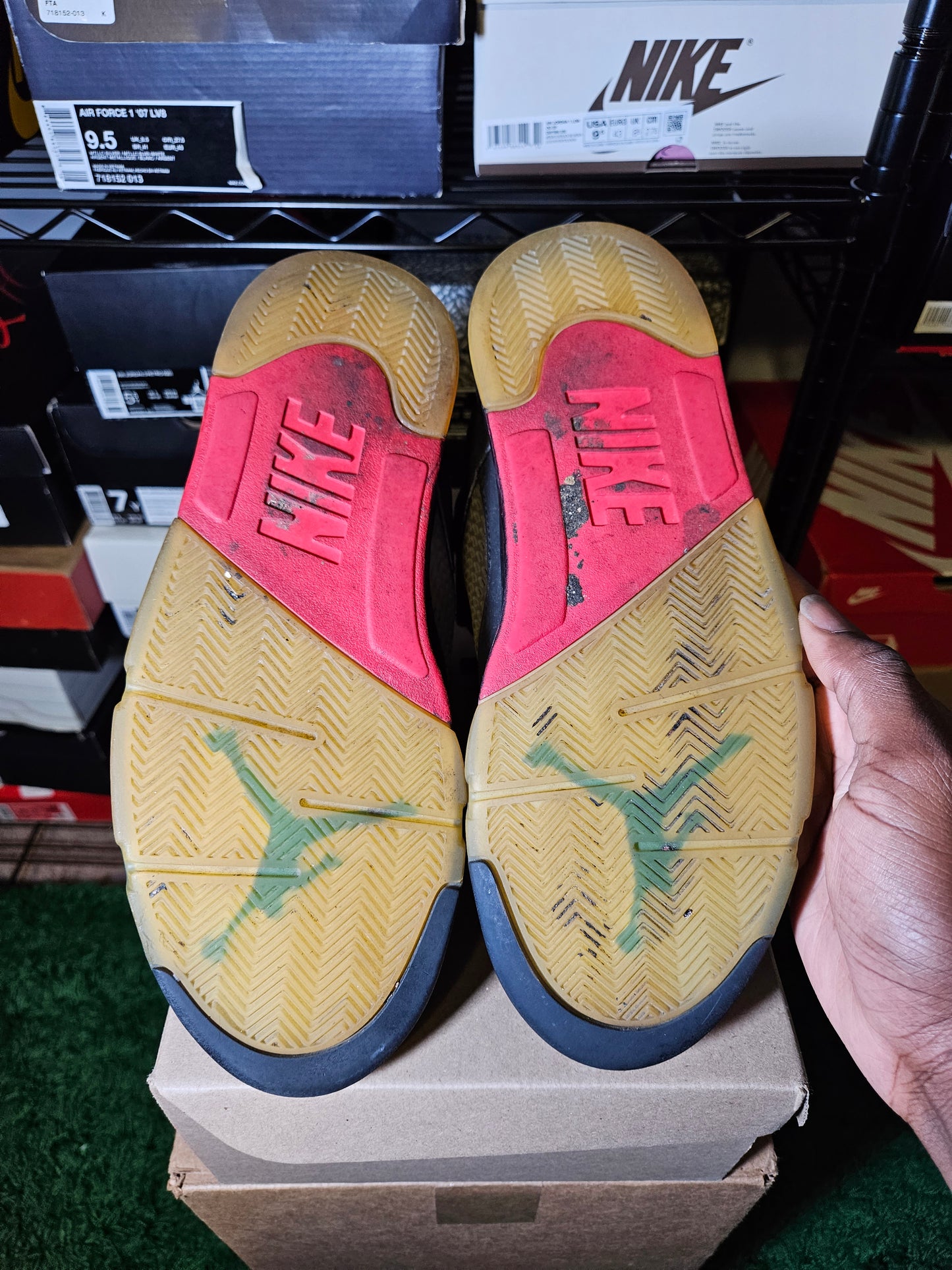 Size 10.5 - AJ 5 Retro Top 3 Black 2020