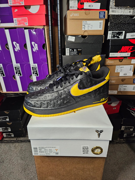 Size 12 - Kobe Bryant x AF1 1 Low Lakers Away Numbered