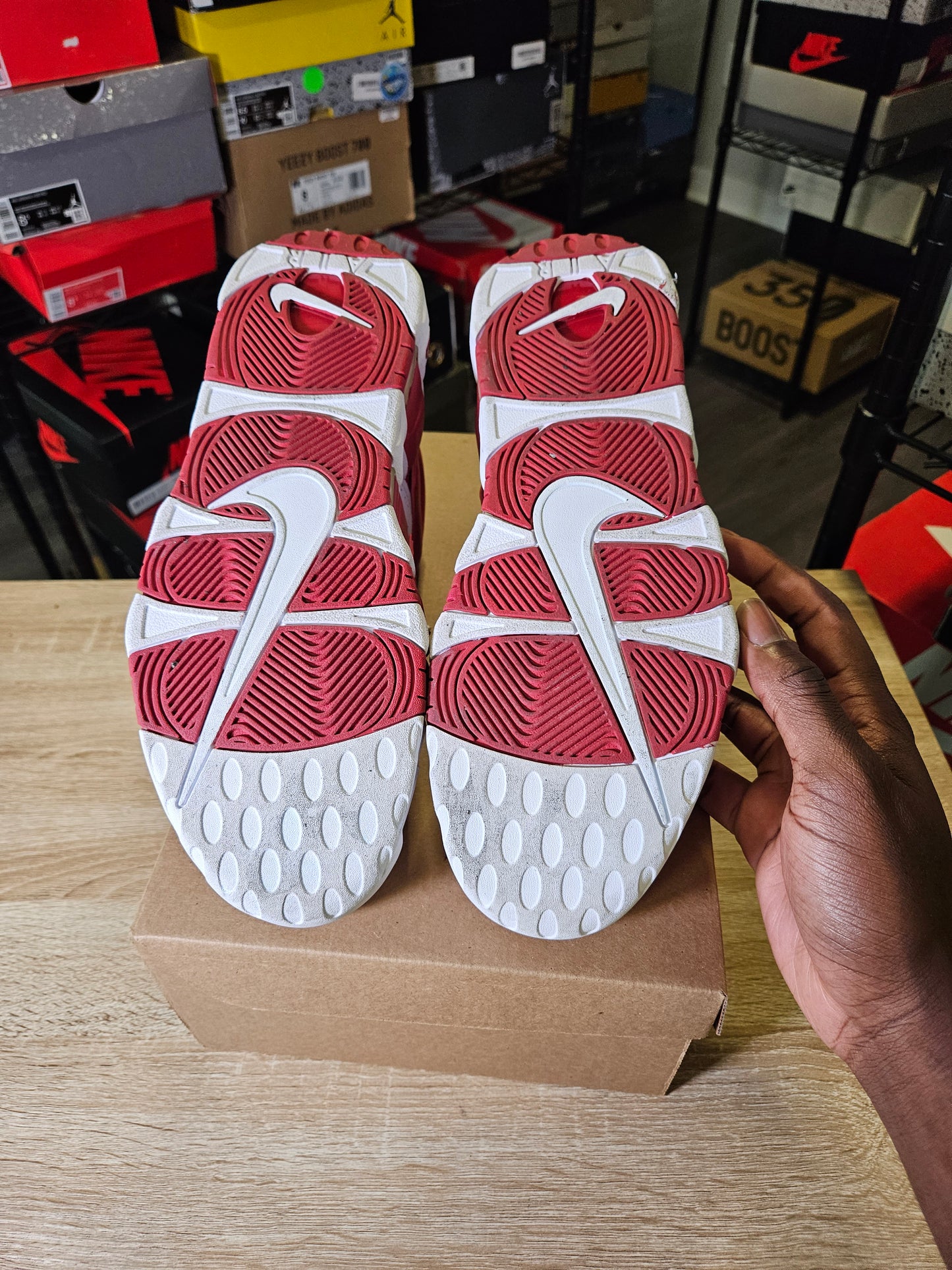 Size 9 - Air More Uptempo White Red