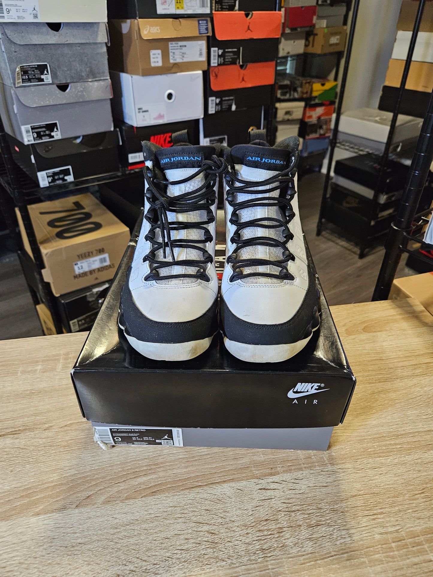 Size 9 - AJ 9 Retro University Blue 2020