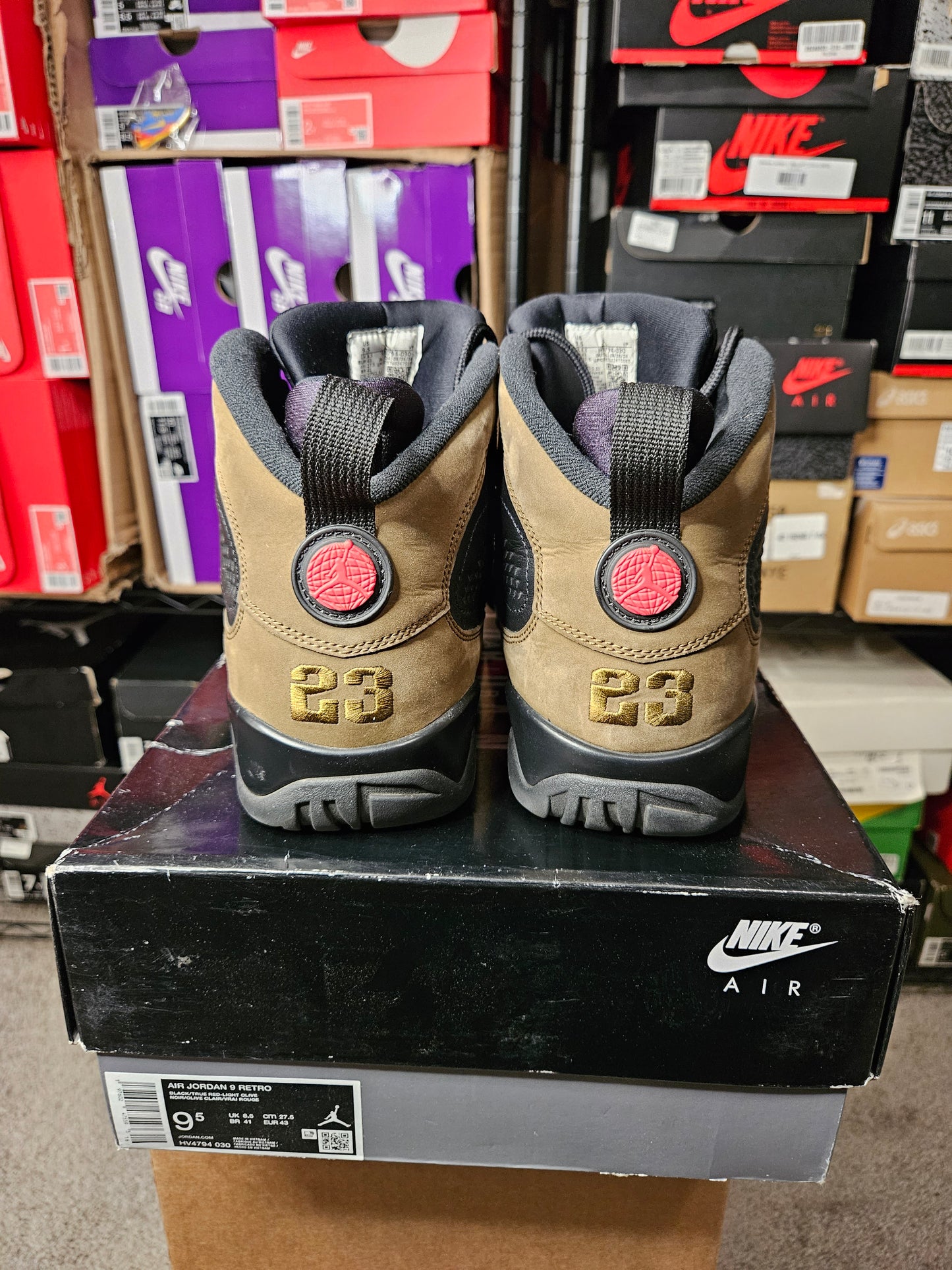 Size 9.5 - AJ 9 Retro 2024 Olive