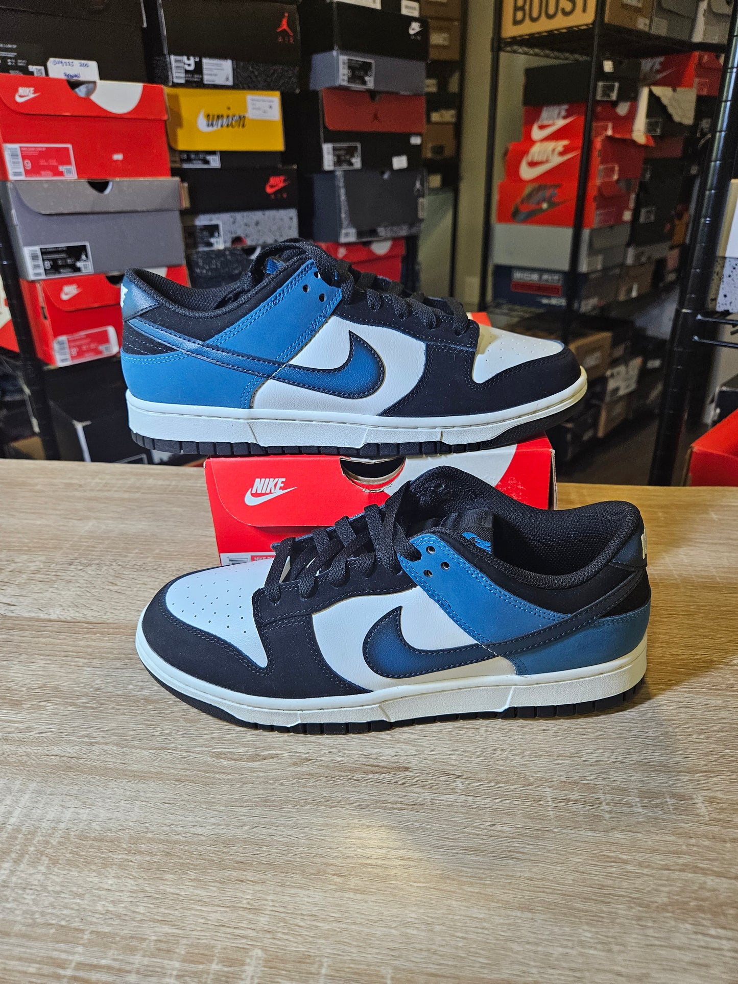 Size 9 - Dunk Low Airbrush Industrial Blue