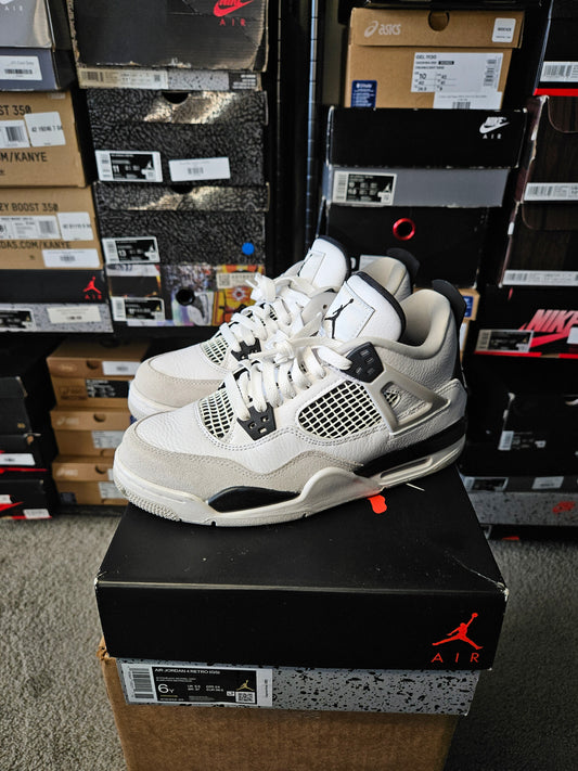 Size 6 (GS) - AJ 4 Retro Mid Military Black