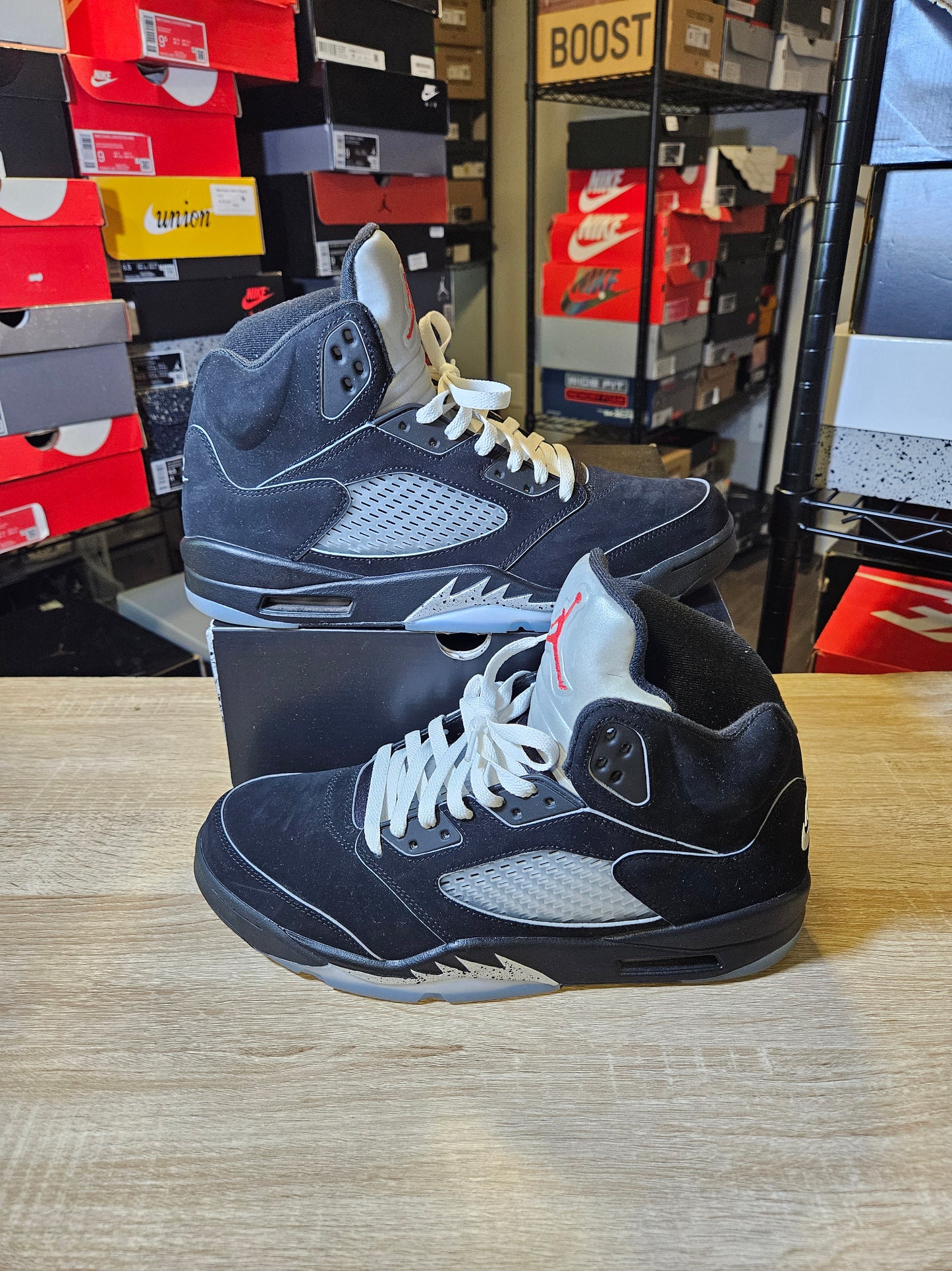 Size 12.5 - AJ 5 Retro OG Black Metallic Reimagined
