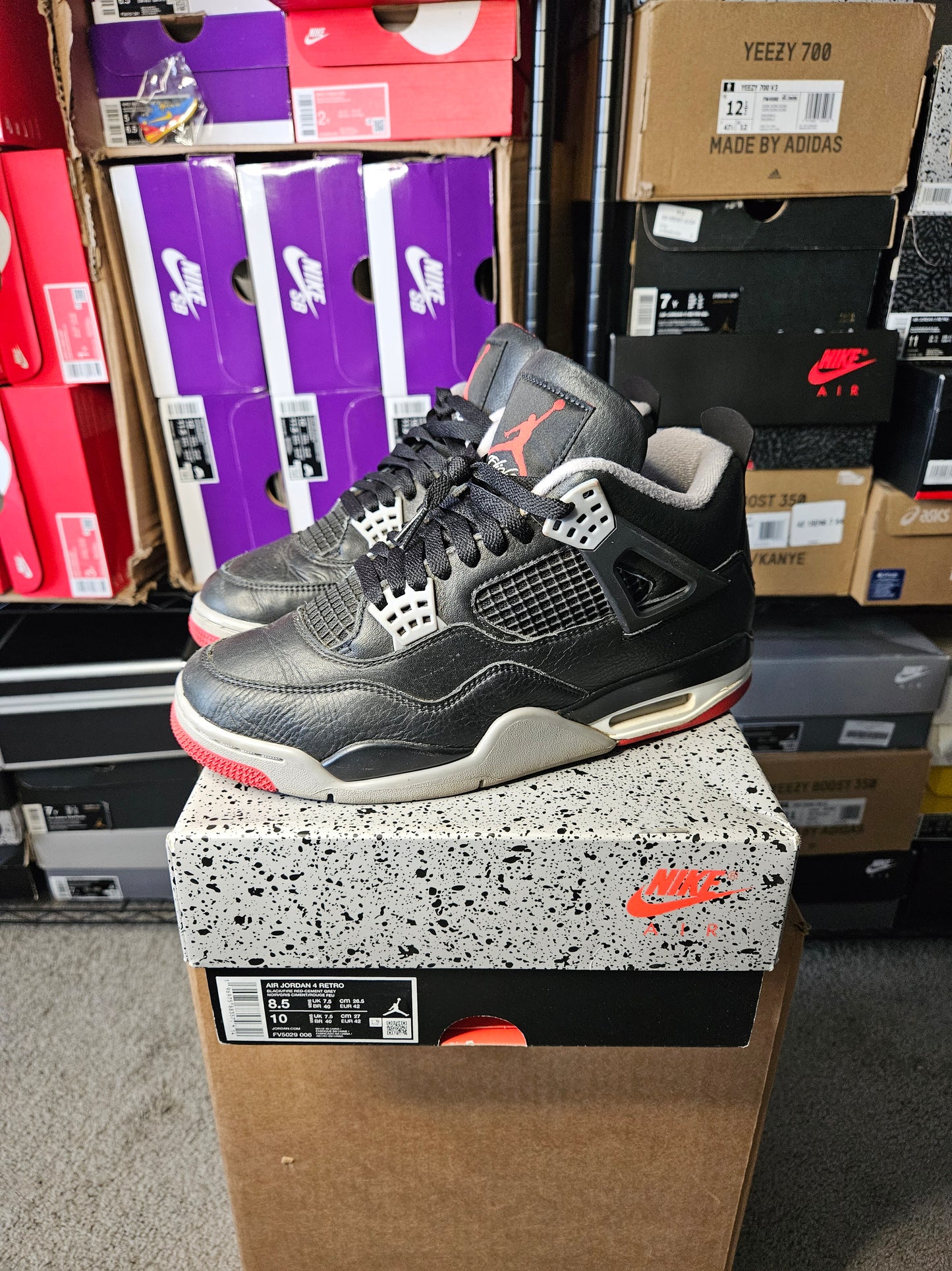 Size 8.5 - AJ 4 Retro Bred Reimagined