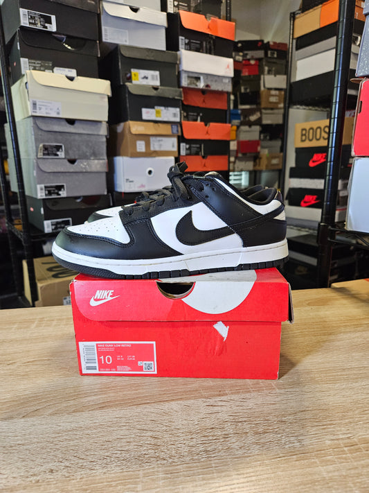 Size 10 - Dunk Low Black White