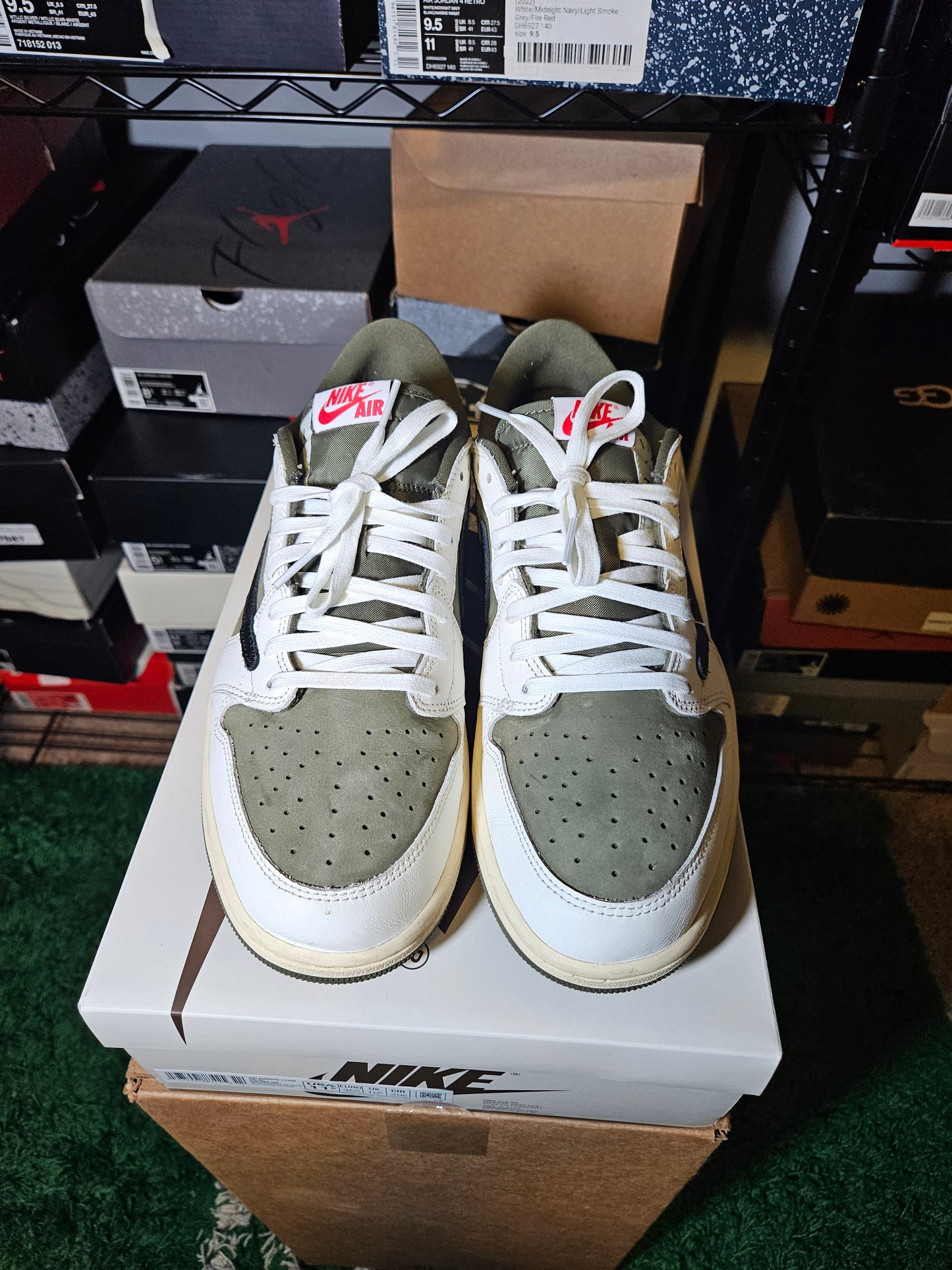 Size 11.5 - Travis Scott x AJ 1 Retro OG SP Low Reverse Olive /...