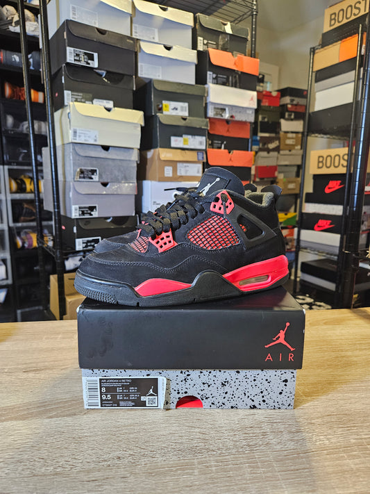 Size 8 - AJ 4 Retro Mid Red Thunder