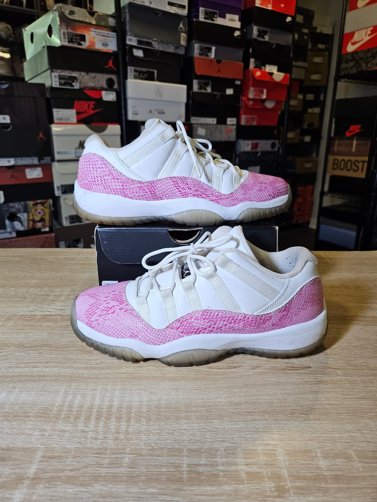 Size 7Y - AJ 11 Retro Low Snakeskin