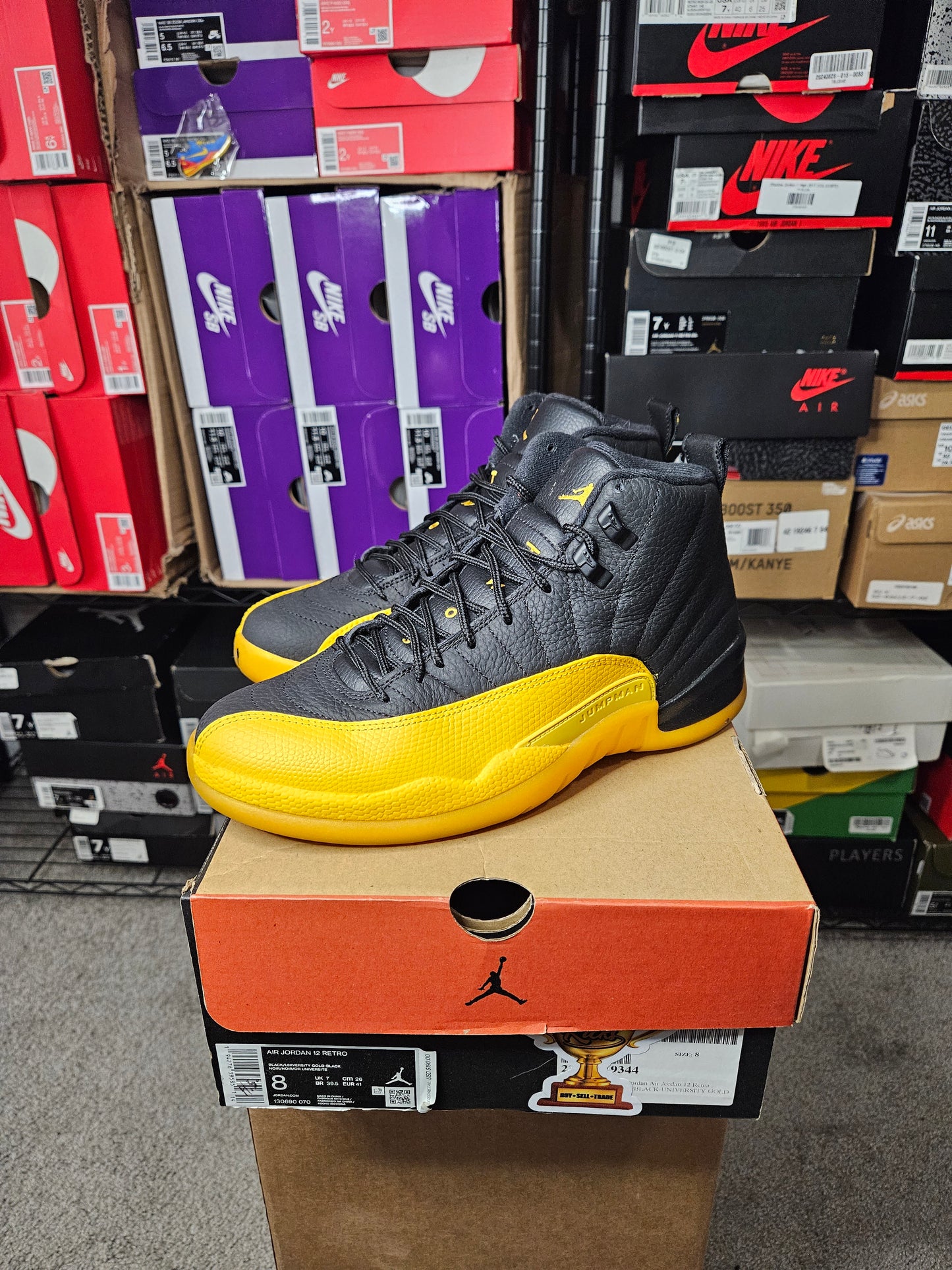 Size 8 - AJ 12 Retro University Gold 2020