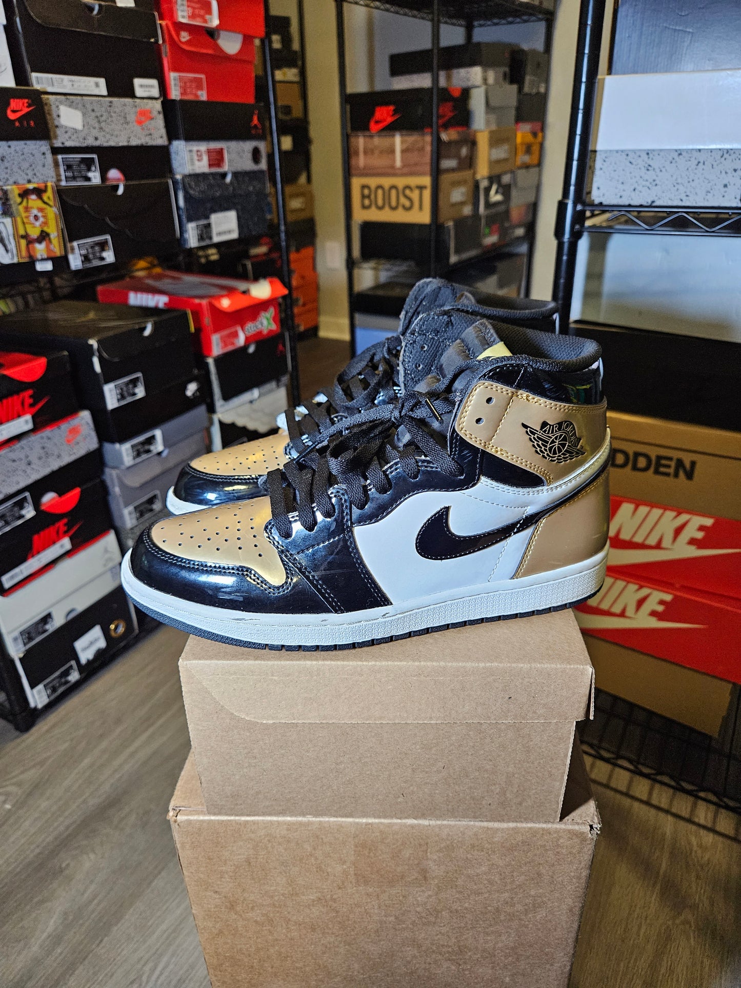 Size 10.5 - Air Jordan 1 Retro OG NRG High Gold Toe